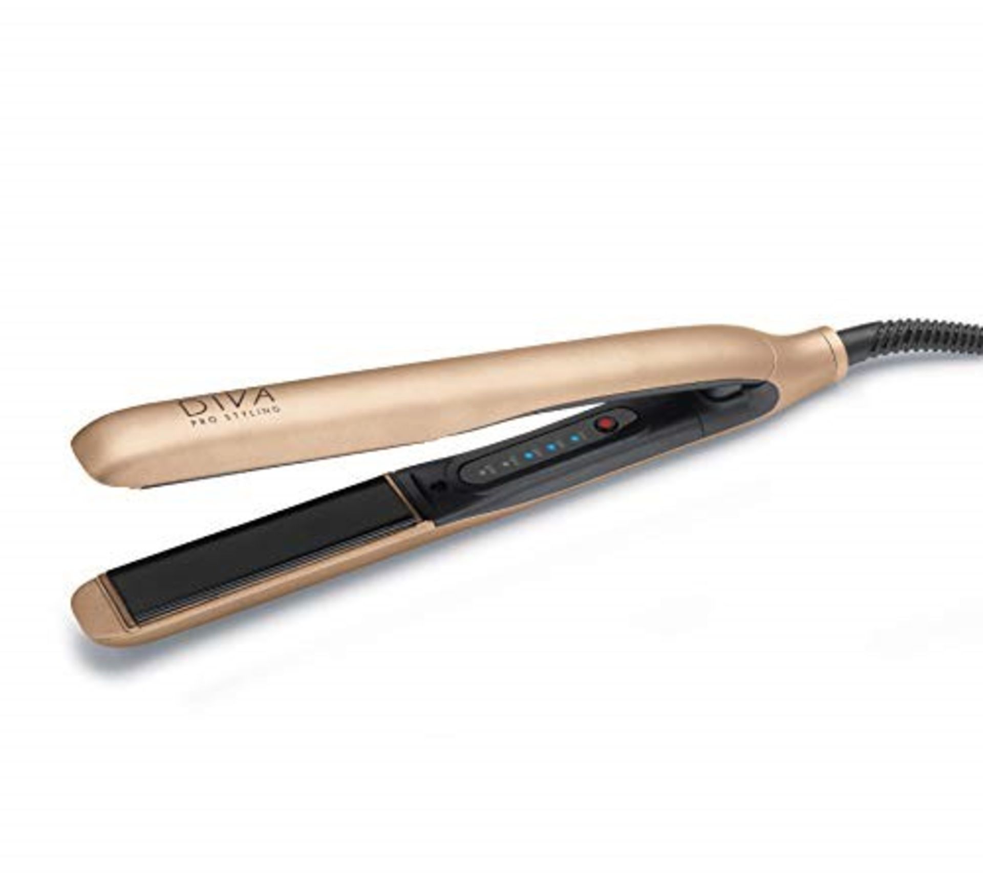 RRP £65.00 Diva Pro Styling Precious Metals Touch Straightener Rose Gold with Macadamia Argan Oil