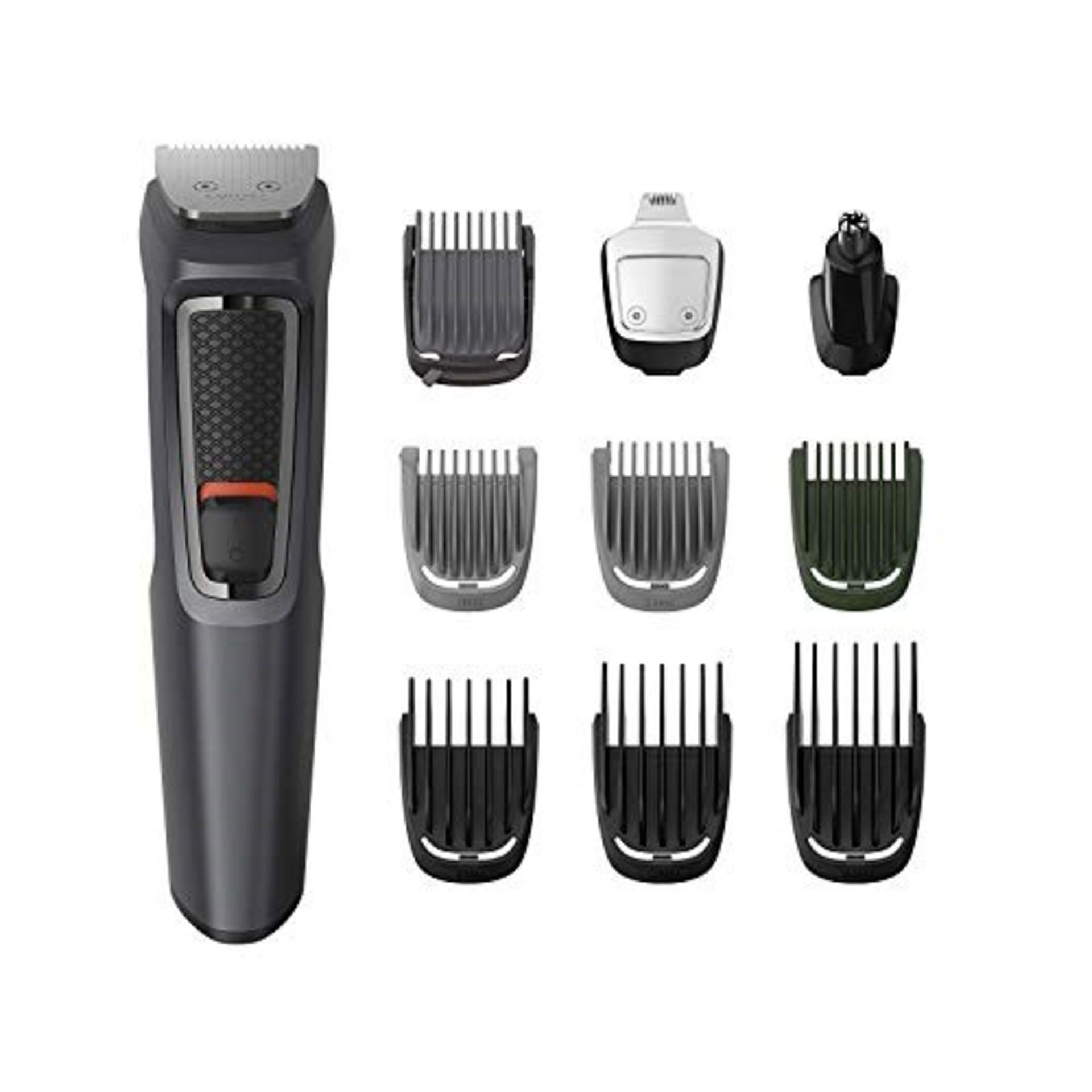 Philips 10-in-1 All-In-One Trimmer, Series 3000 Grooming Kit, Beard Trimmer, Hair Clip