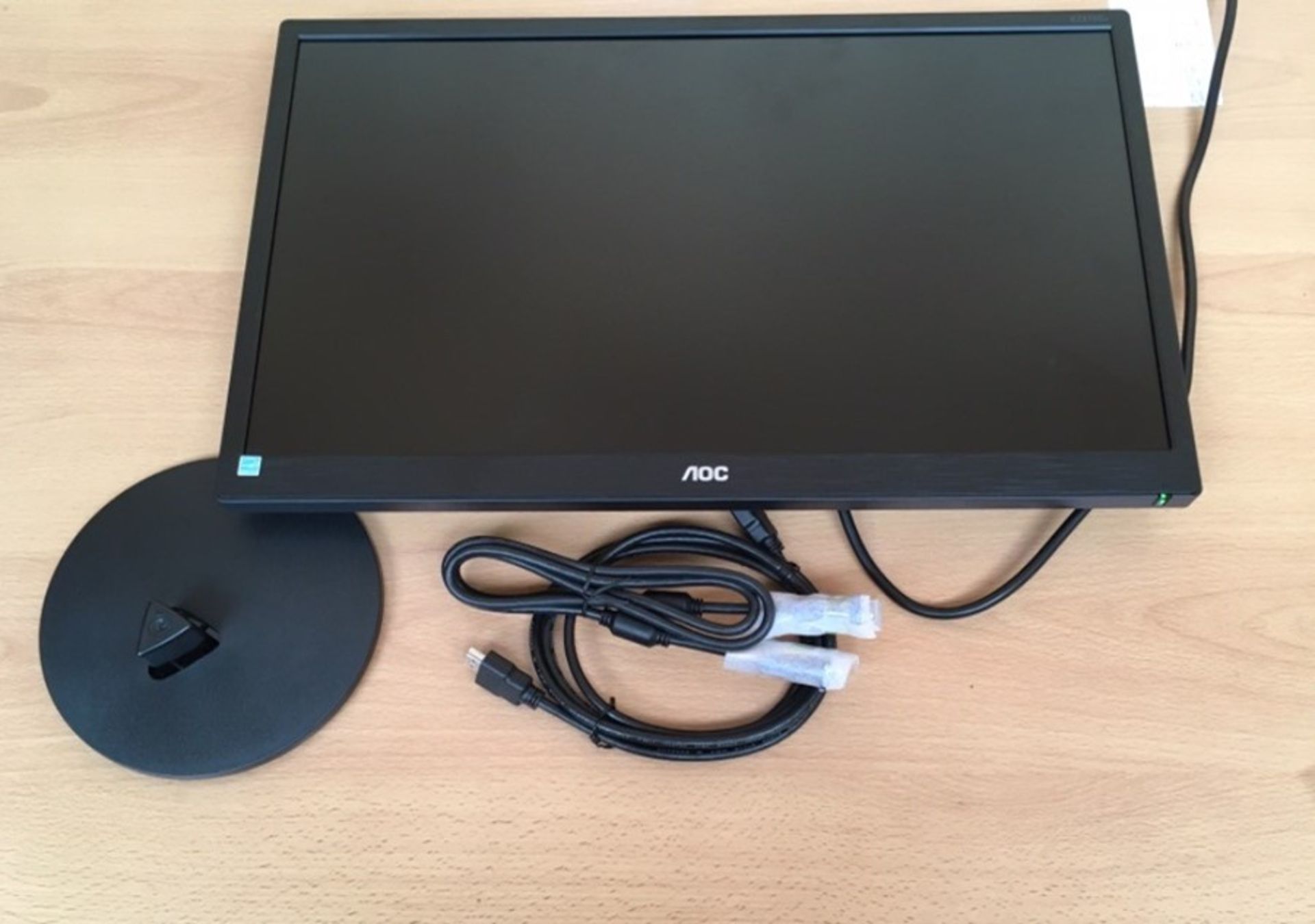 RRP £70.00 AOC E2270SWHN - 22 Inch FHD Monitor, 60 Hz, TN, 5ms, Vesa, Tilt, Multimedia Monitor (1 - Image 2 of 3