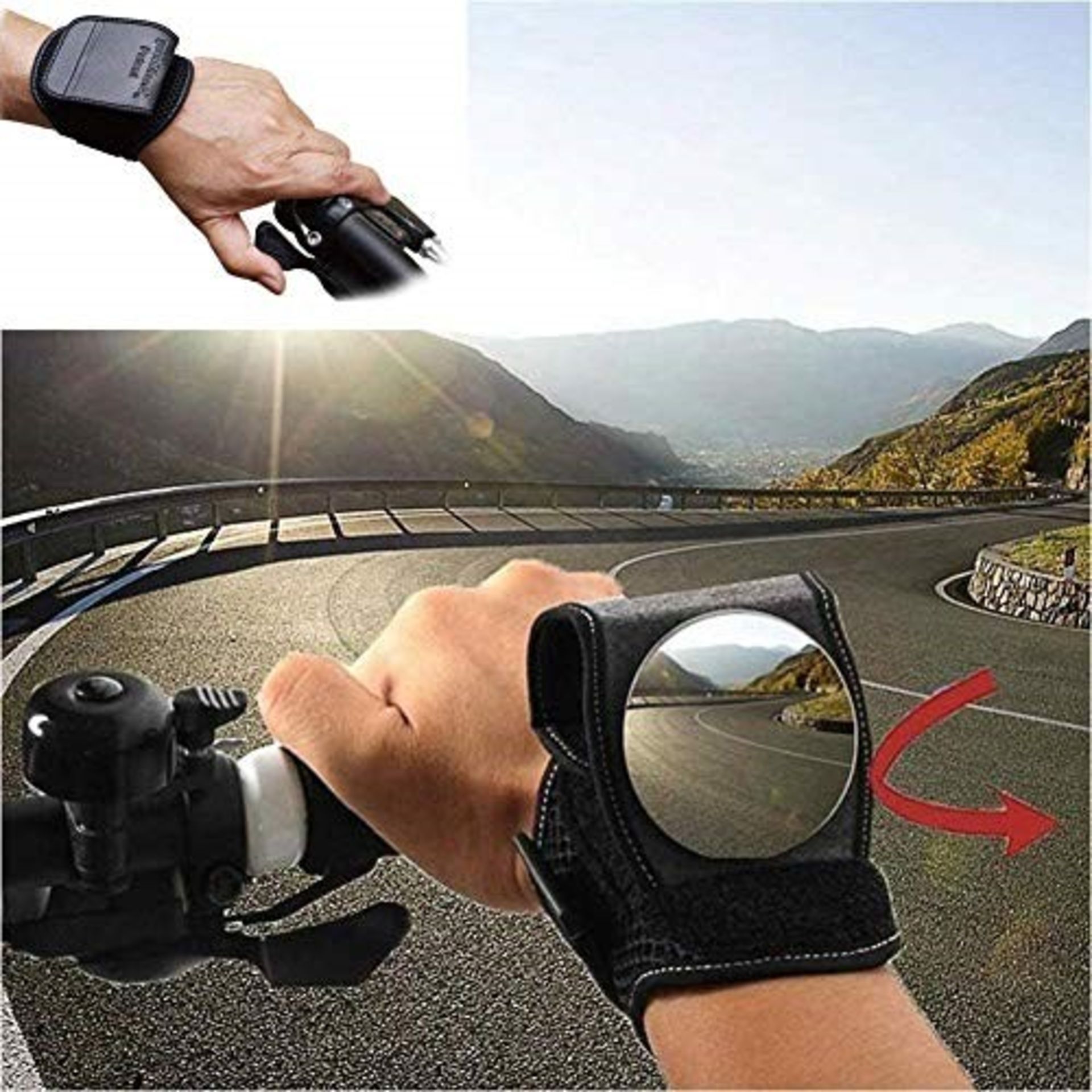 Bike Mirrors, Bicycle Rear View Mirror for Cyclists Safety Mountain Road Bike Riding C