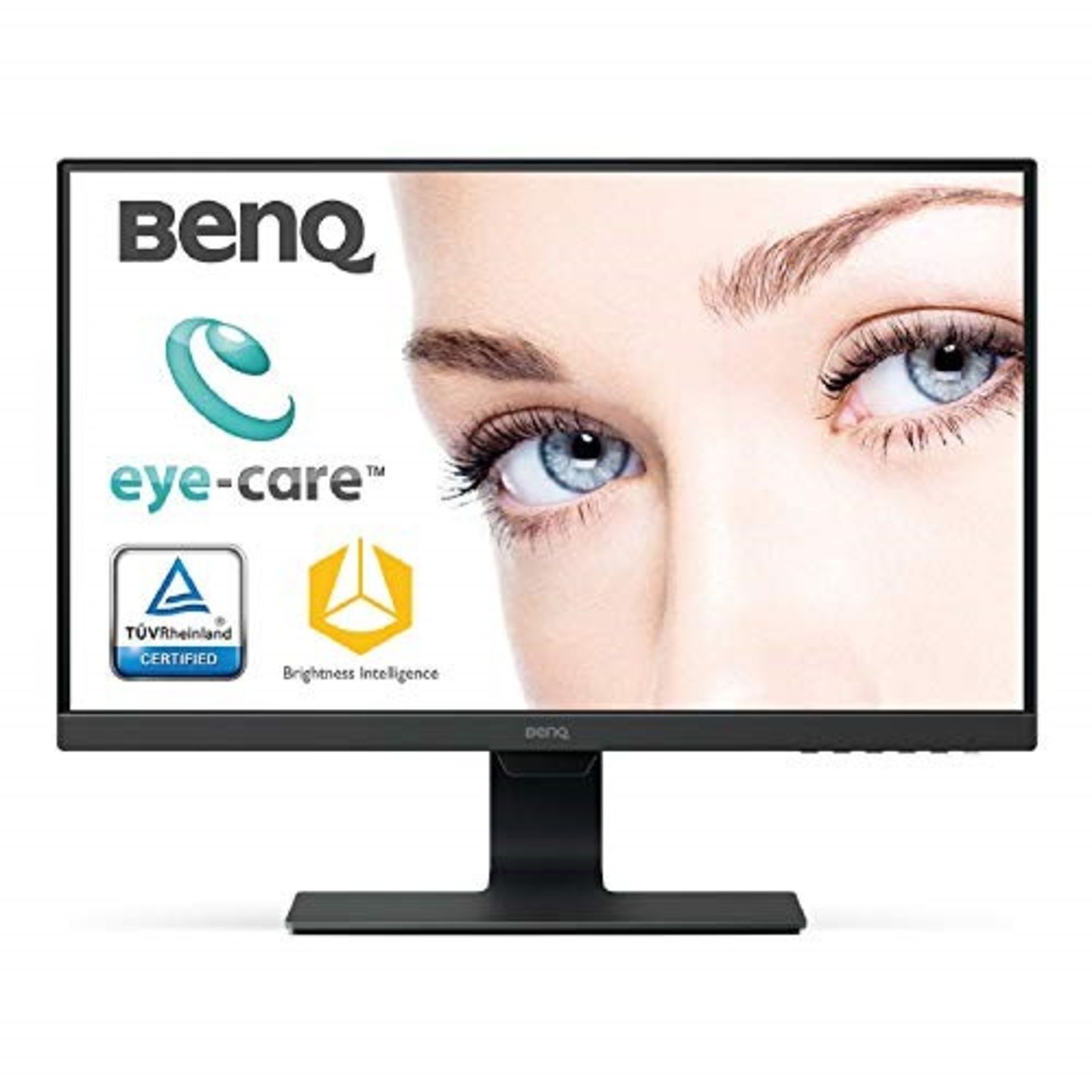 RRP £127.00 [BROKEN SCREEN] BenQ GW2480 24 Inch 1080p Eye Care LED IPS Monitor, Anti-Glare, HDMI,