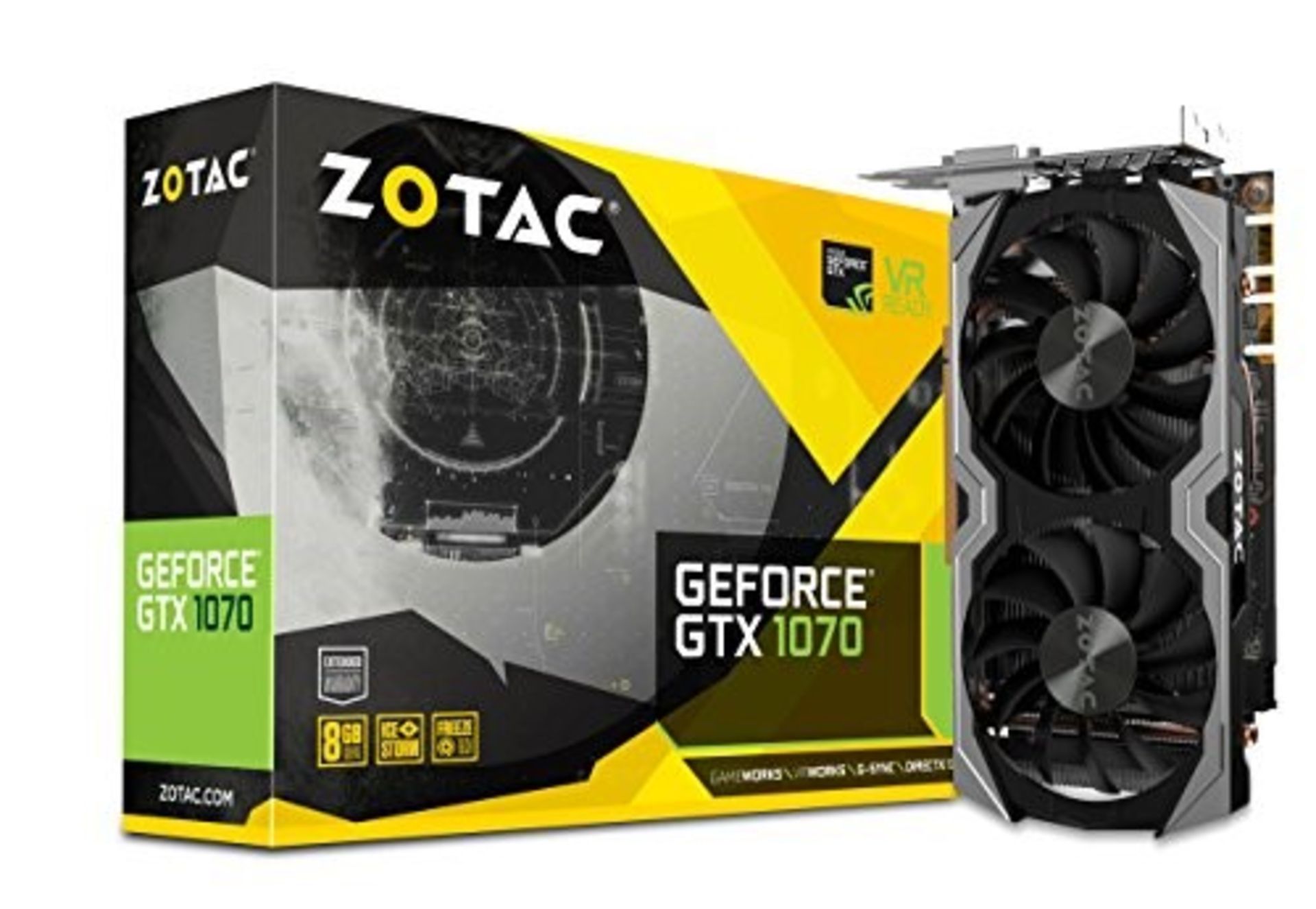 RRP £504.00 Zotac ZT-P10700G-10M NVIDIA GeForce GTX 1070 8 GB Mini Graphics Card - Black - Image 3 of 5