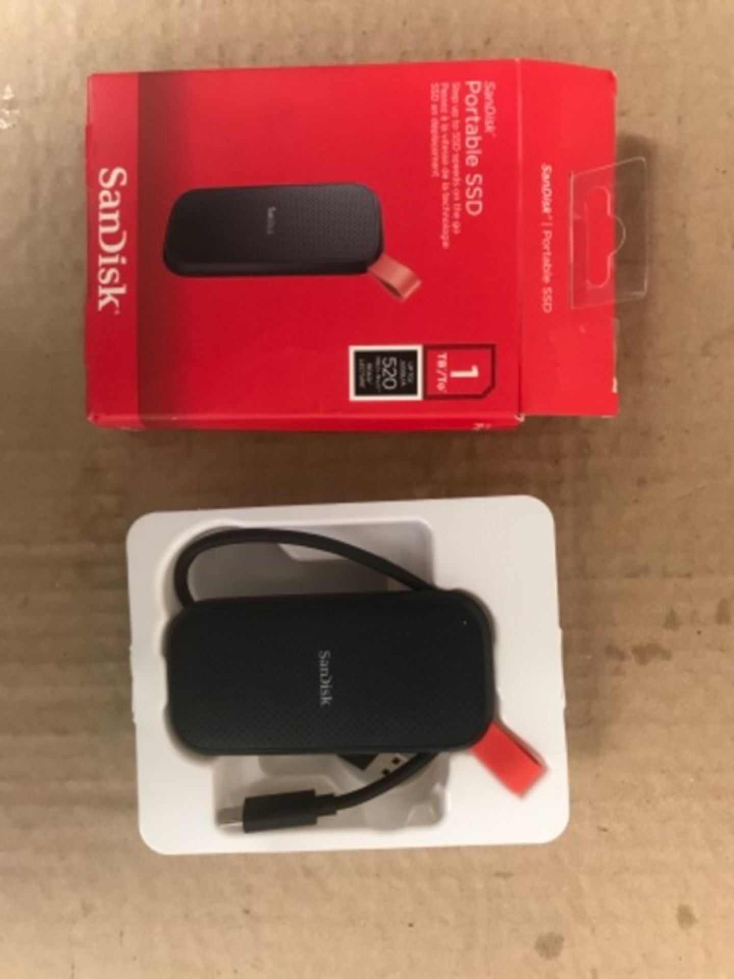 RRP £109.00 SanDisk Portable SSD 1TB, up to 520MB/s read speed - Image 2 of 2