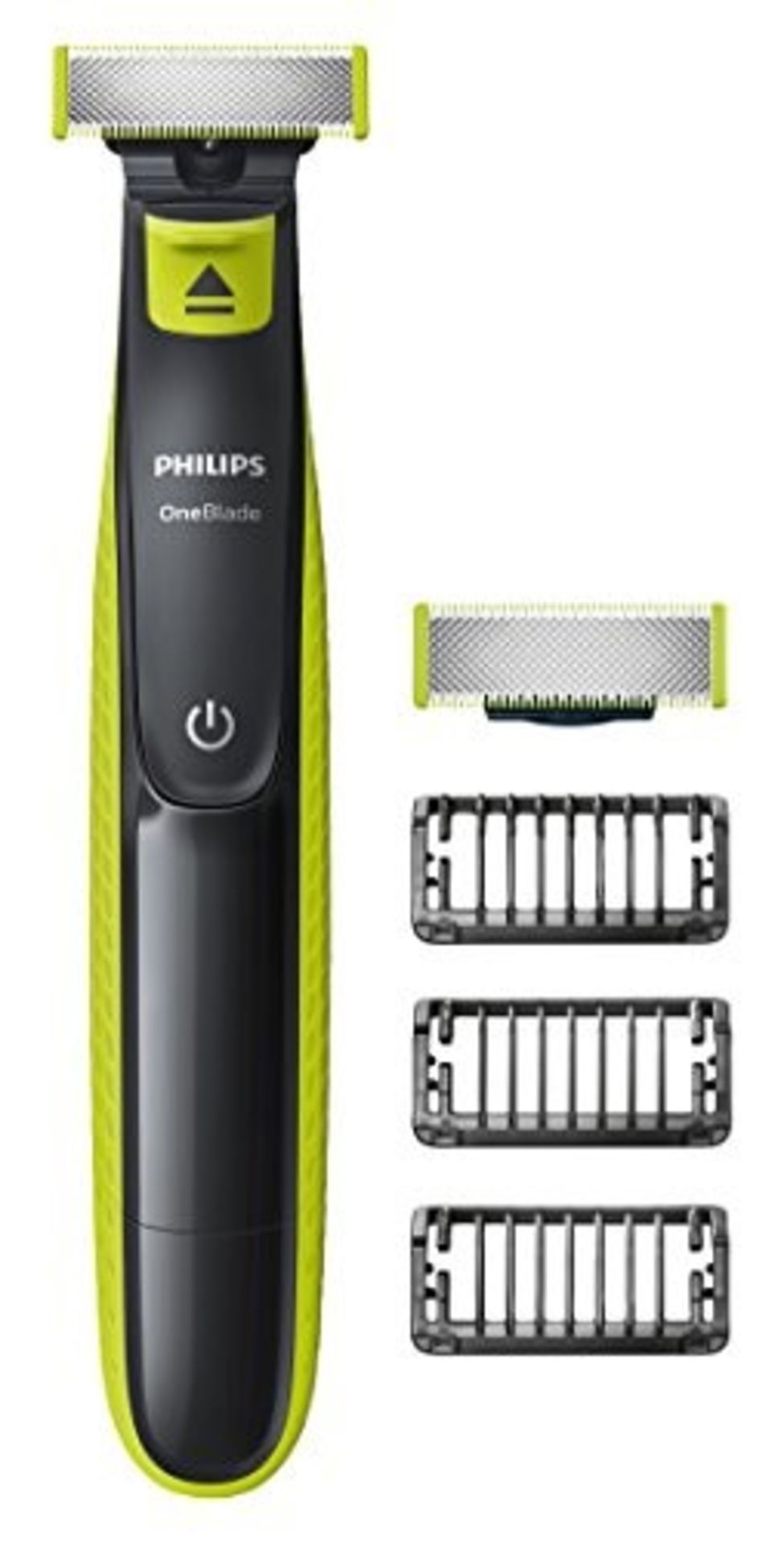 Philips OneBlade Hybrid Stubble Trimmer and Shaver with 3 x Lengths and One Extra Blad