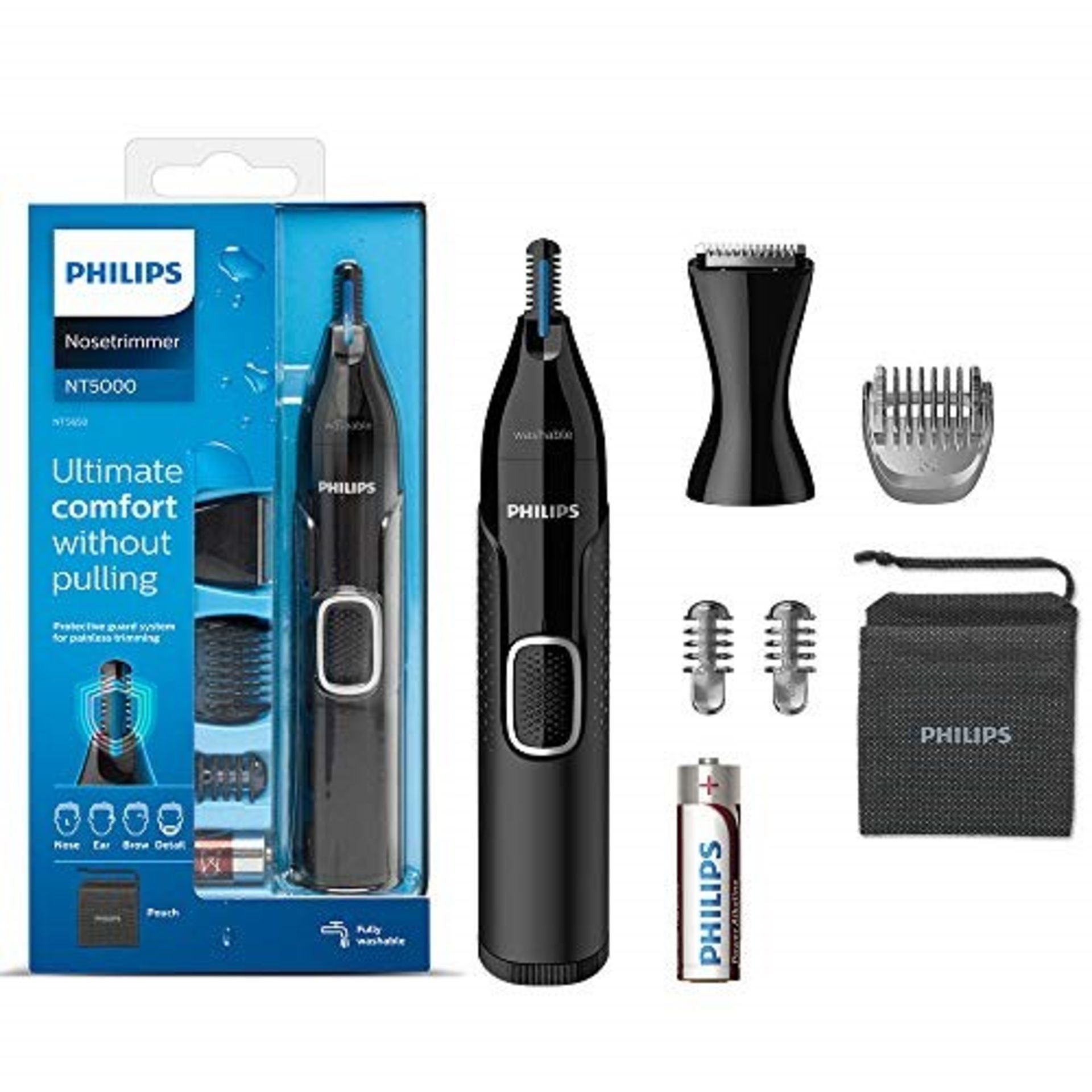 Philips Nose Hair Trimmer, Series 5000 Nose, Ear and Eyebrow Trimmer with Detail Trimm - Image 3 of 4