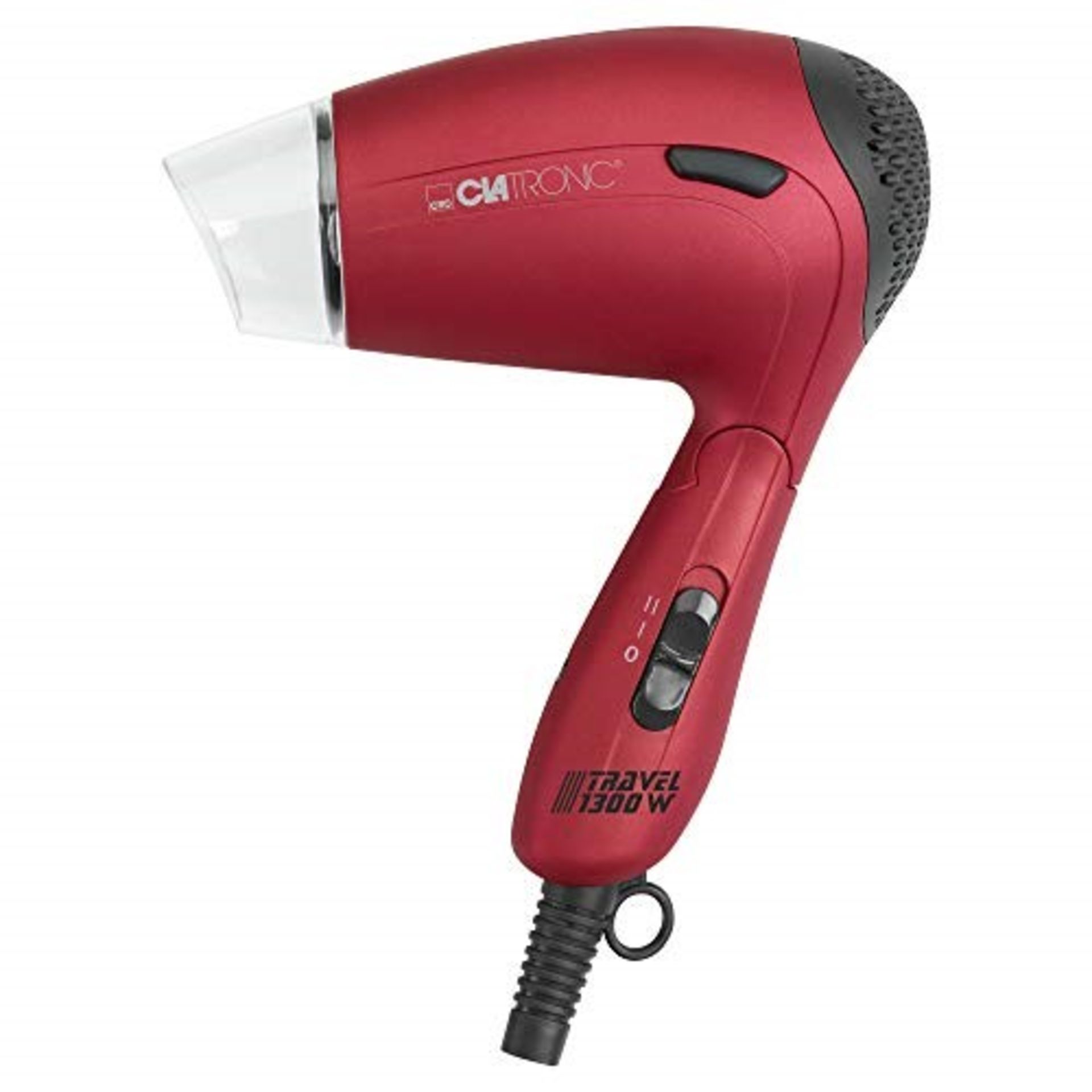 Clatronic Travel Hairdryer Red 1300W HTD3429-RD - Image 3 of 4