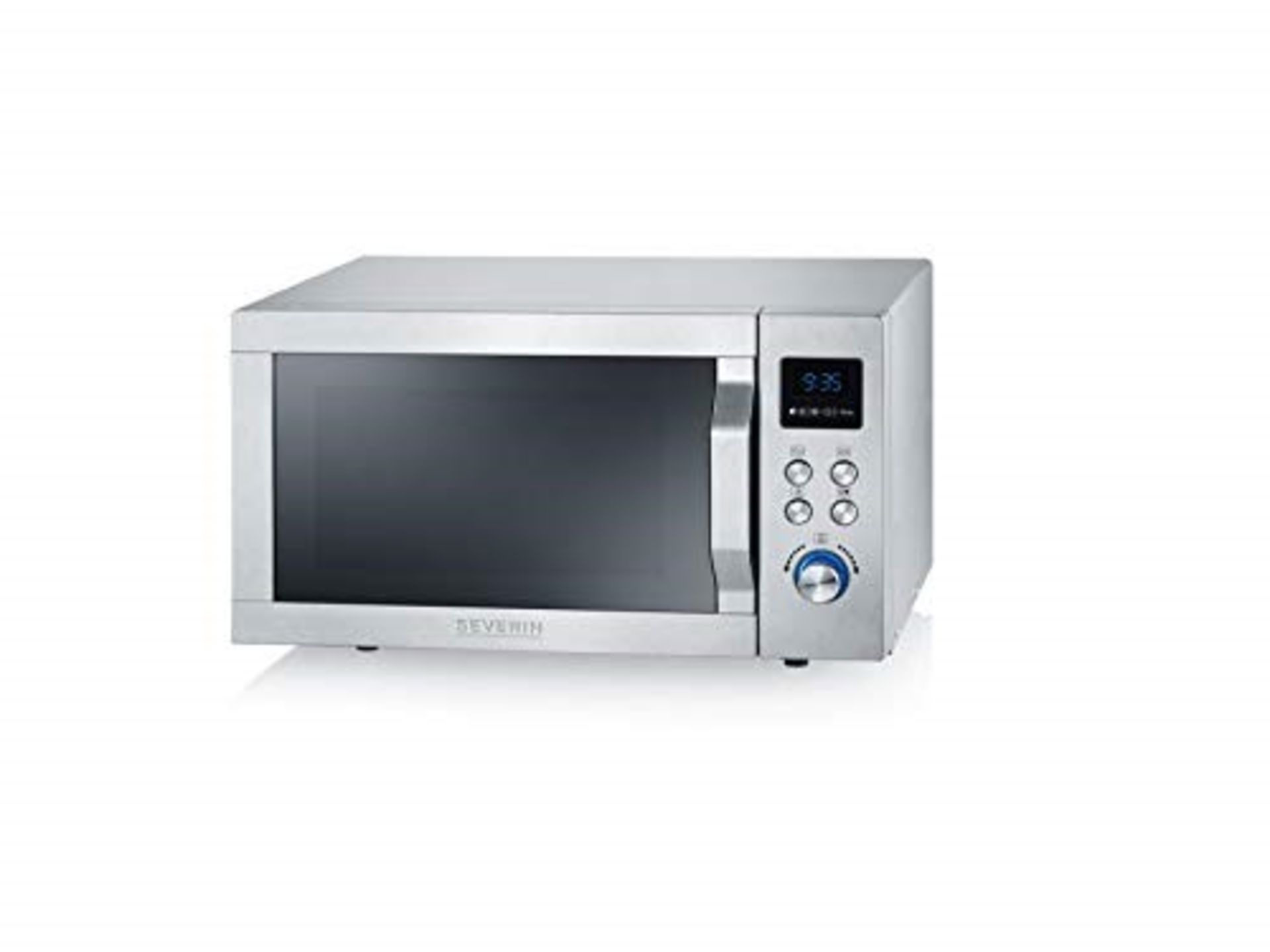 RRP £169.00 SEVERIN MW 7754 Microwave, Grill, Ultra-hot-air Function, Oven, stainless steel, 900 W