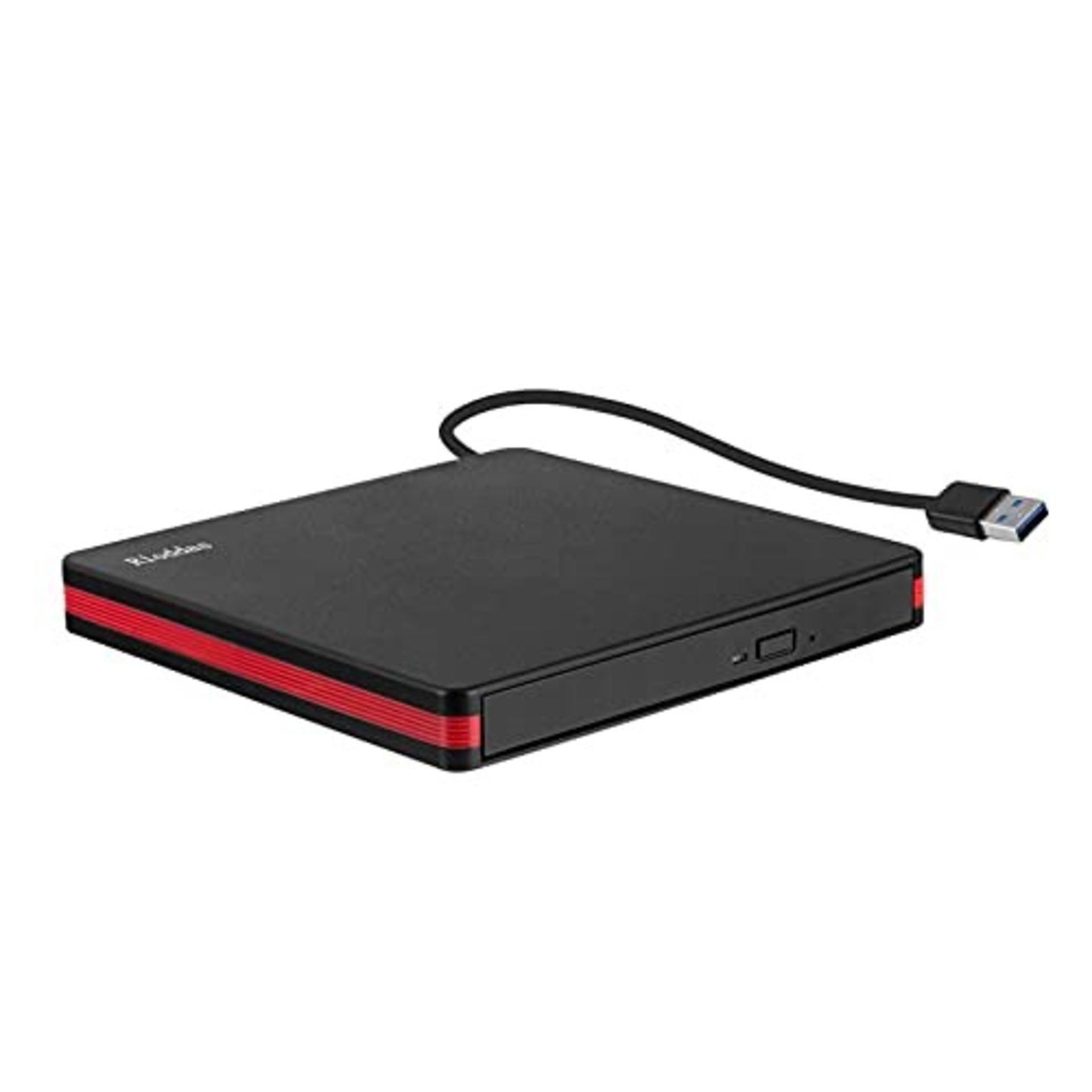 Rioddas External CD Drive, USB 3.0 Portable CD/DVD +/-Rw Drive Slim Dvd/CD