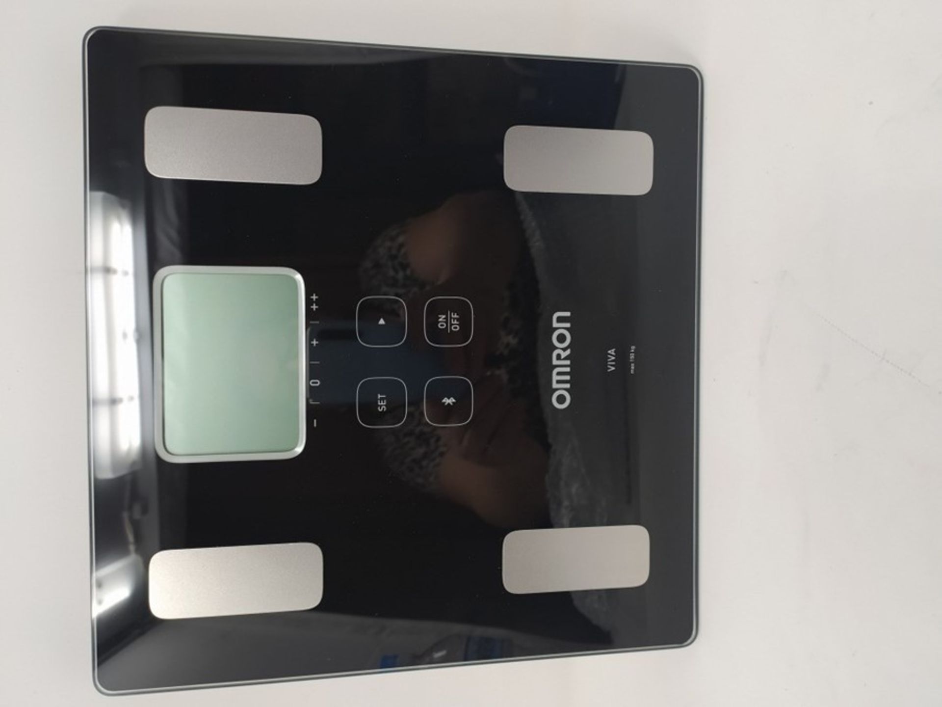 RRP £69.00 OMRON VIVA Bluetooth Smart Scale and Body Composition Monitor With Body Fat, Body Weig - Image 2 of 2