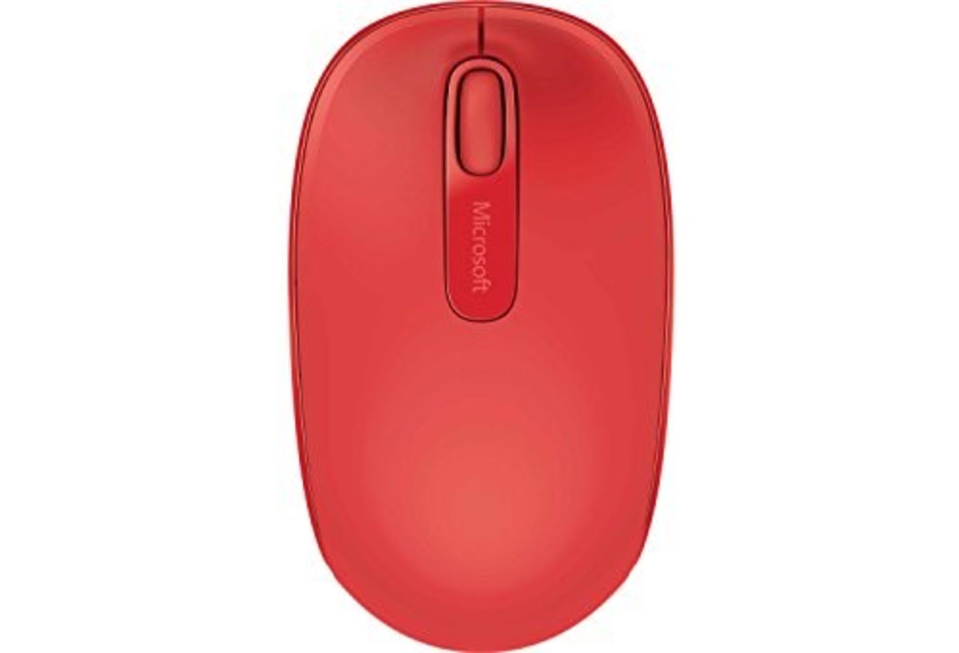 Microsoft 1850 3 Button Wireless Mobile Mouse - Flame Red - Image 2 of 4