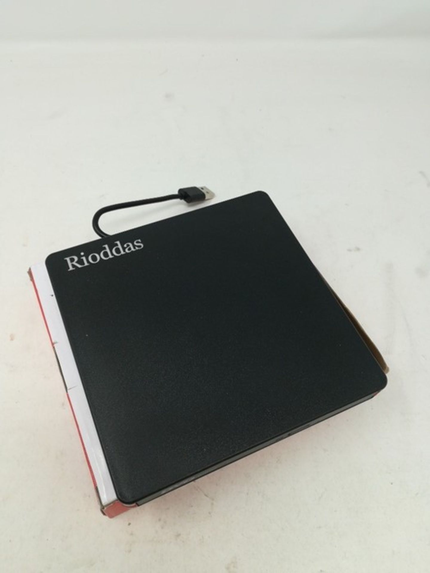 Rioddas External CD Drive, USB 3.0 Portable CD/DVD +/-Rw Drive Slim Dvd/CD - Image 2 of 2