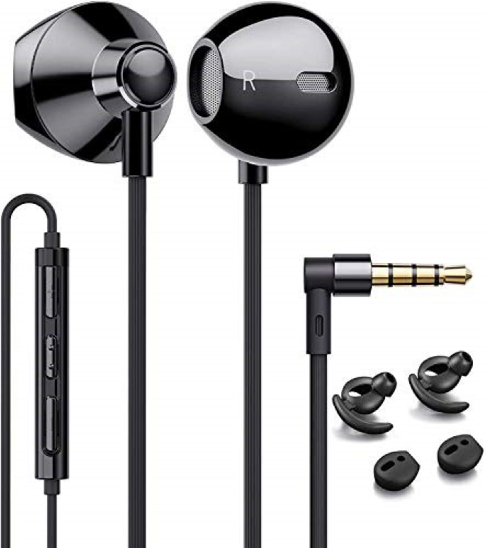 Linklike Earphones Wired Hybrid Dual Drivers Powerful Bass Earbuds , In Ear Headphones