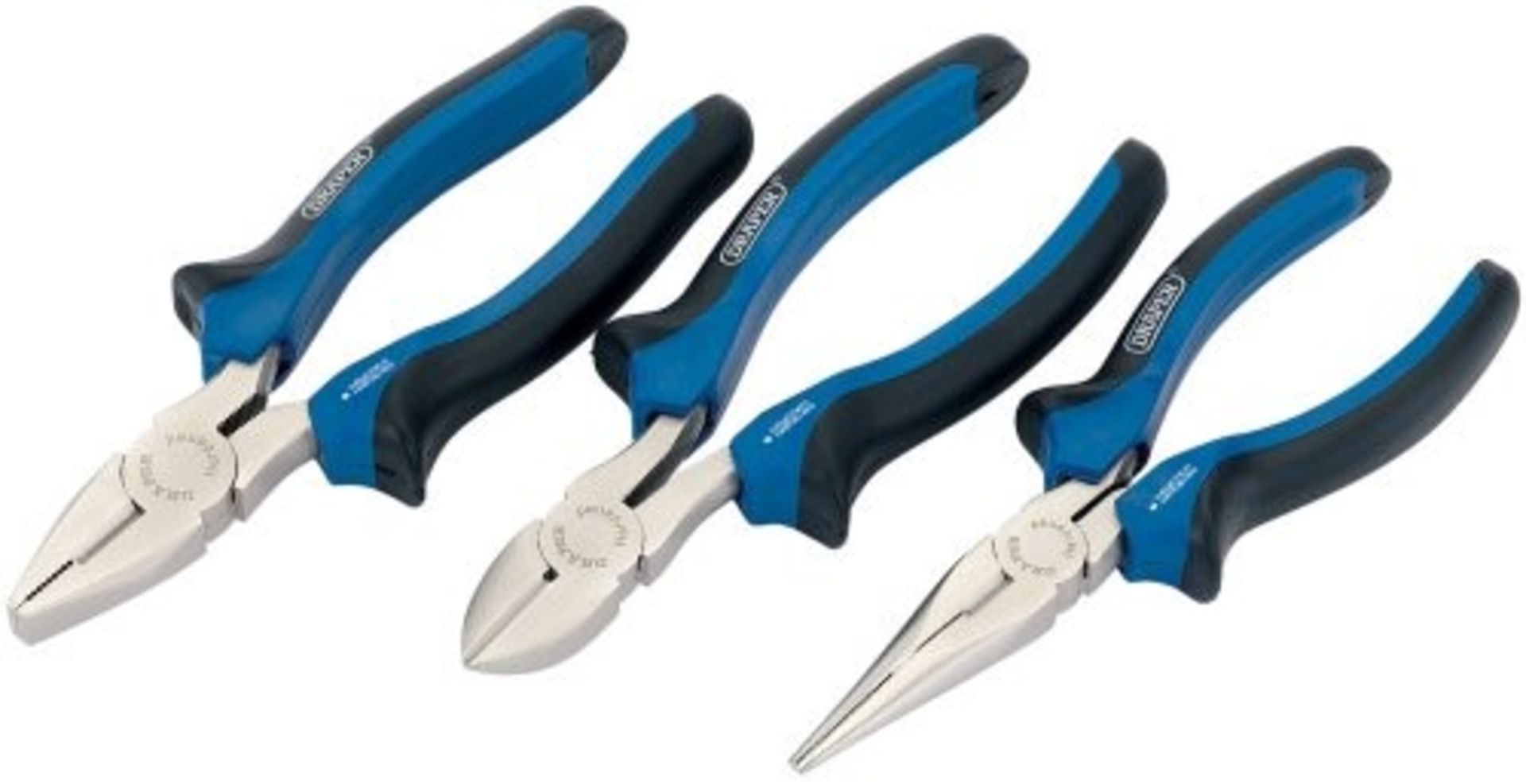 Draper 45864 3-Piece Soft-Grip Pliers Set