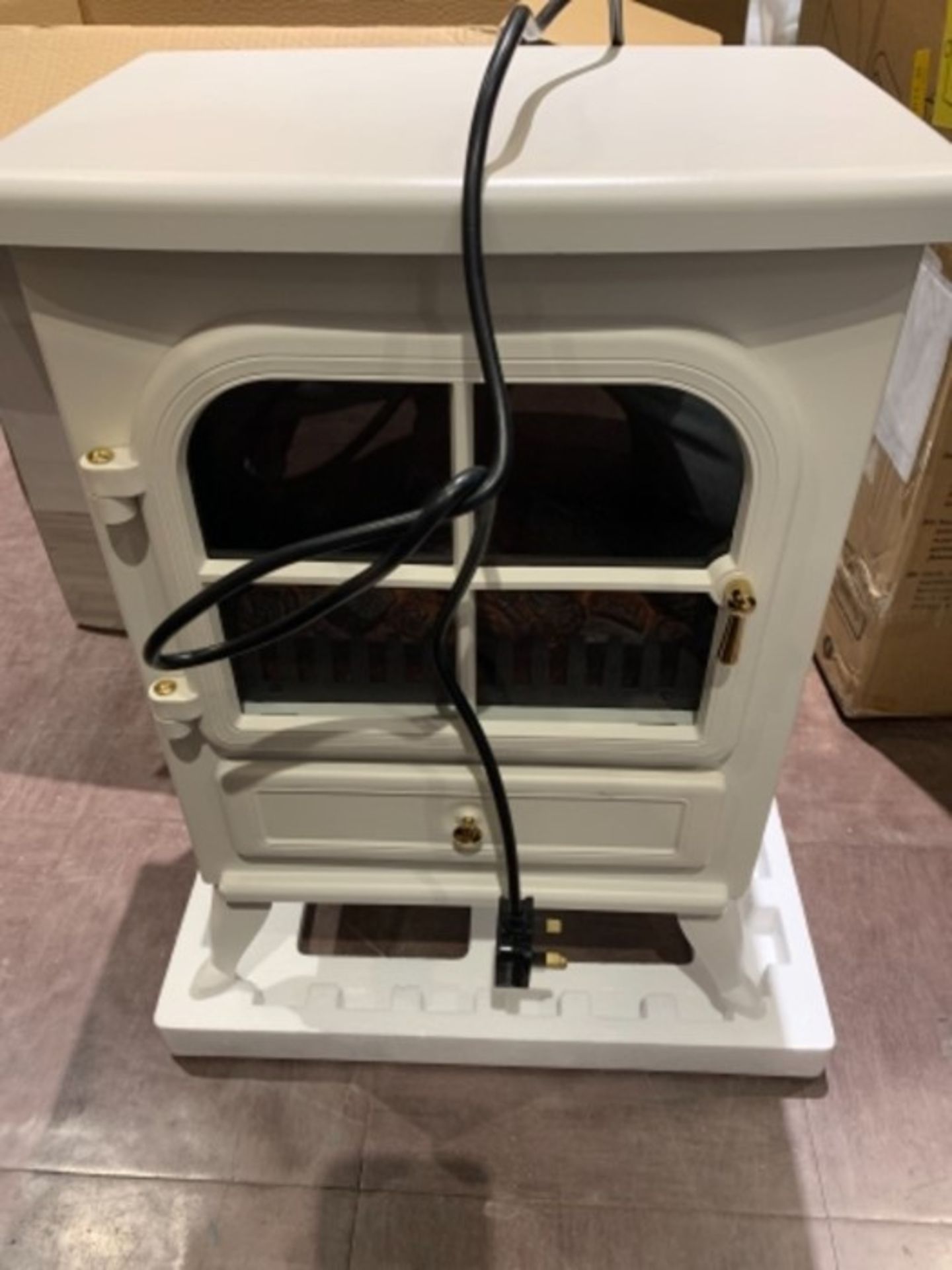 RRP £69.00 De Vielle Classic Electric Stove, Plastic, Cream, 41.5cm x28cm x54 cm - Image 3 of 3