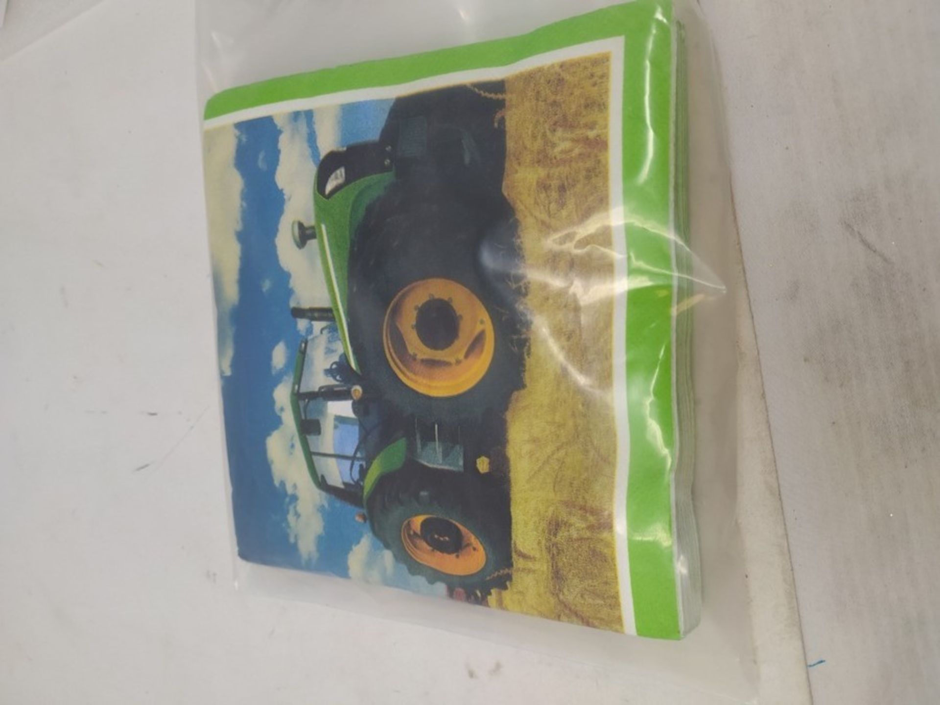 Creative Converting Tractor Time Paper Luncheon Napkins, 13"-16 Pcs, One size - Image 2 of 2