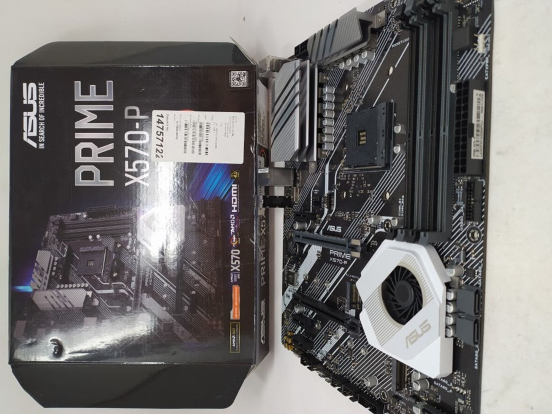 RRP £153.00 ASUS Prime X570-P ATX Motherboard, AMD Socket AM4, Ryzen 3000, 12 DrMOS Power Stages, - Image 2 of 2