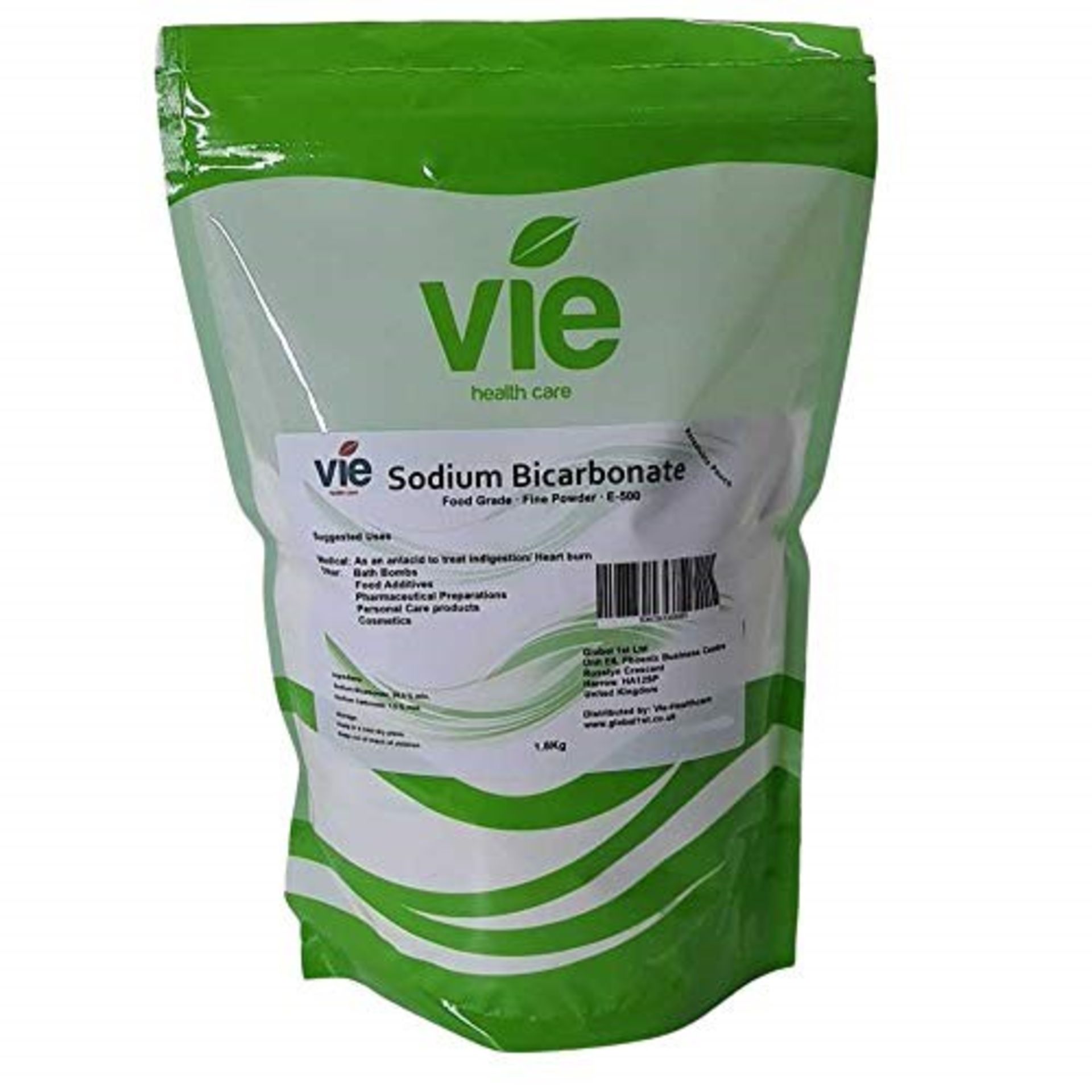 VIE Sodium Bicarbonate, Resealable Pouch, 1.8Kg