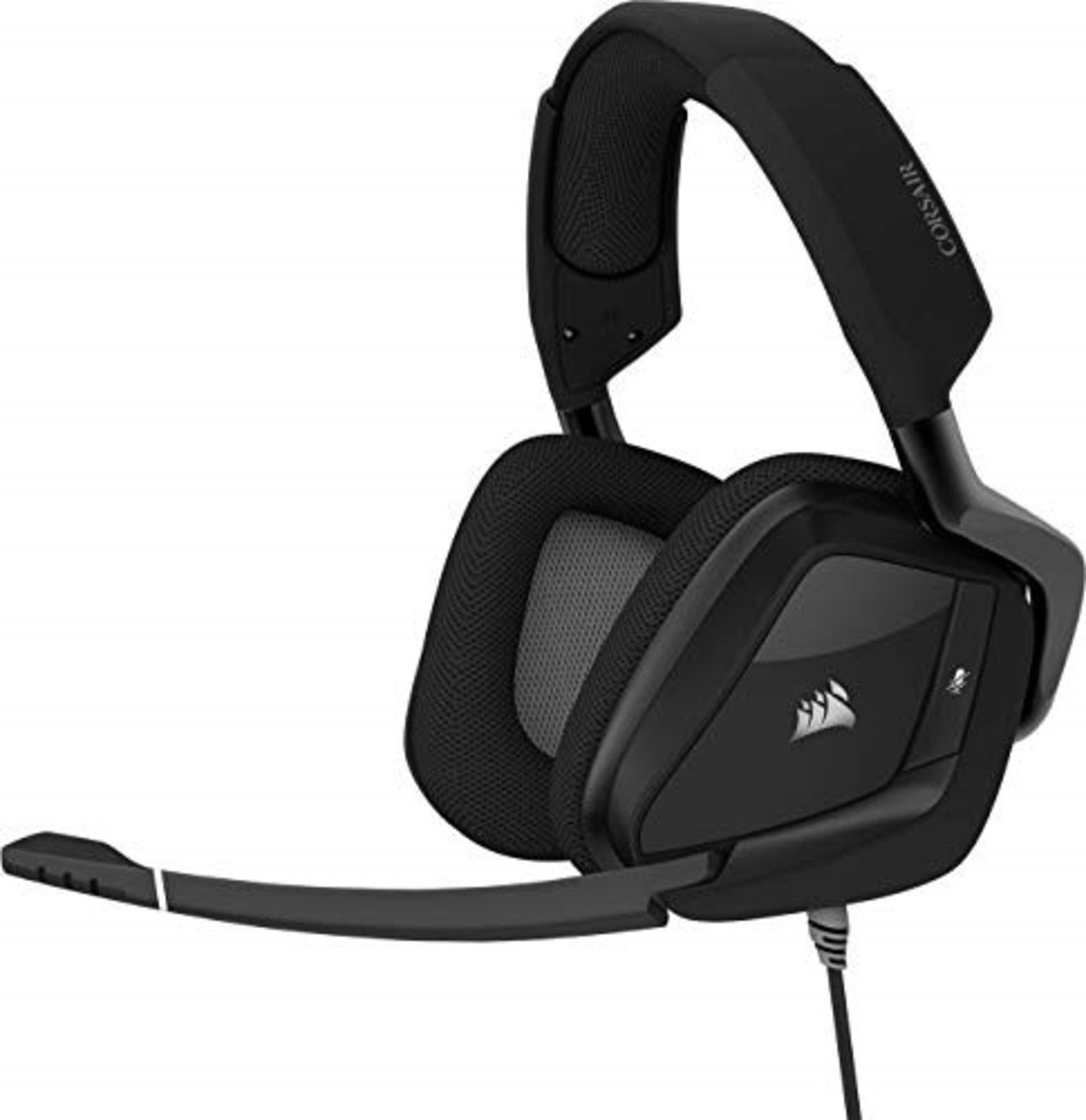 RRP £65.00 Corsair Void PRO RGB USB Gaming Headset (Customisable RGB Lighting, Microfibre Memory