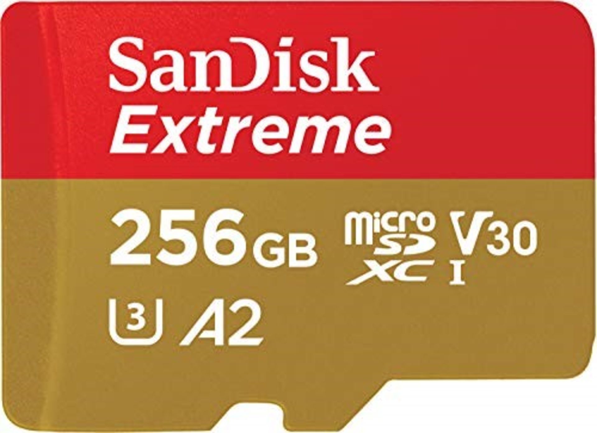 RRP £61.00 SanDisk Extreme 256 GB microSDXC Memory Card + SD Adapter with A2 App Performance + Re