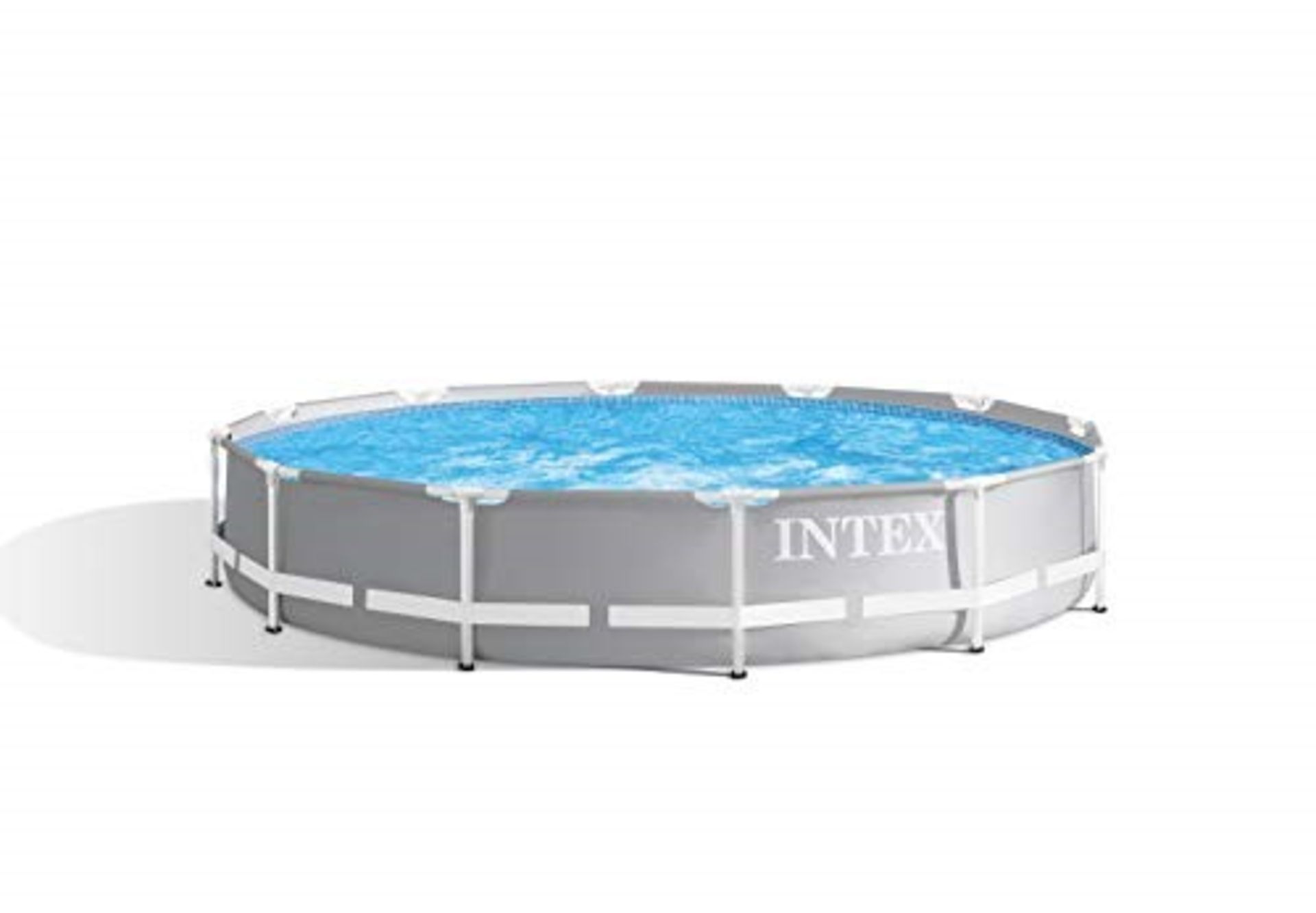 Intex 12Ft X 30In Prism Metal Frame Swimming Pool, Multi Colour
