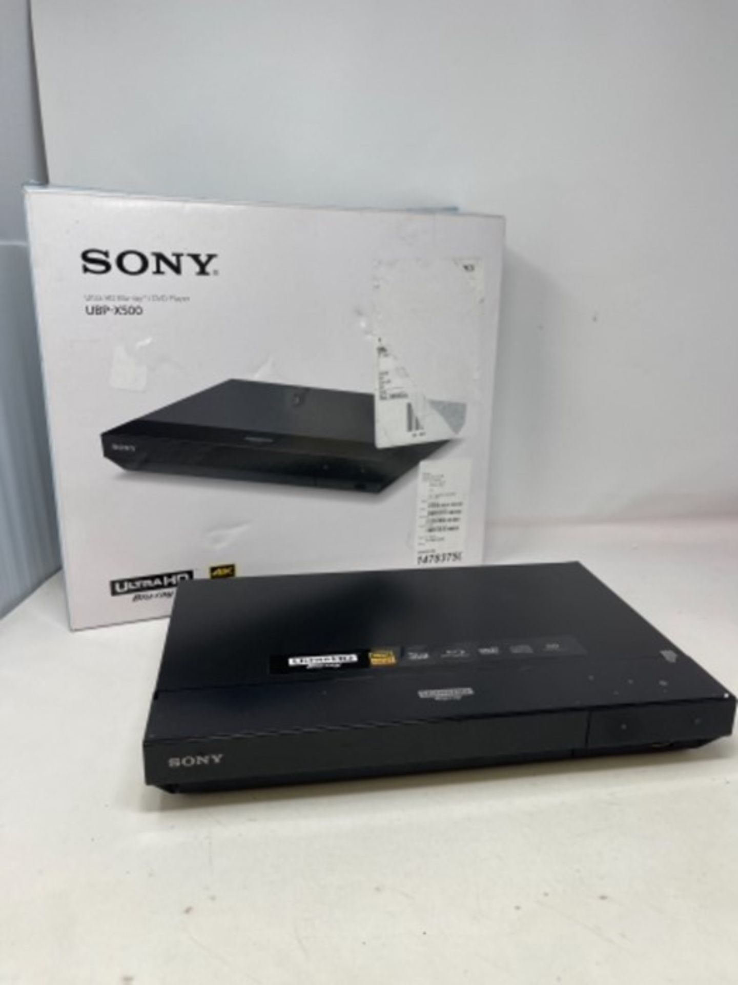 RRP £149.00 Sony UBP-X500 4K Ultra HD Blu-Ray Disc Player, Black - Image 2 of 2