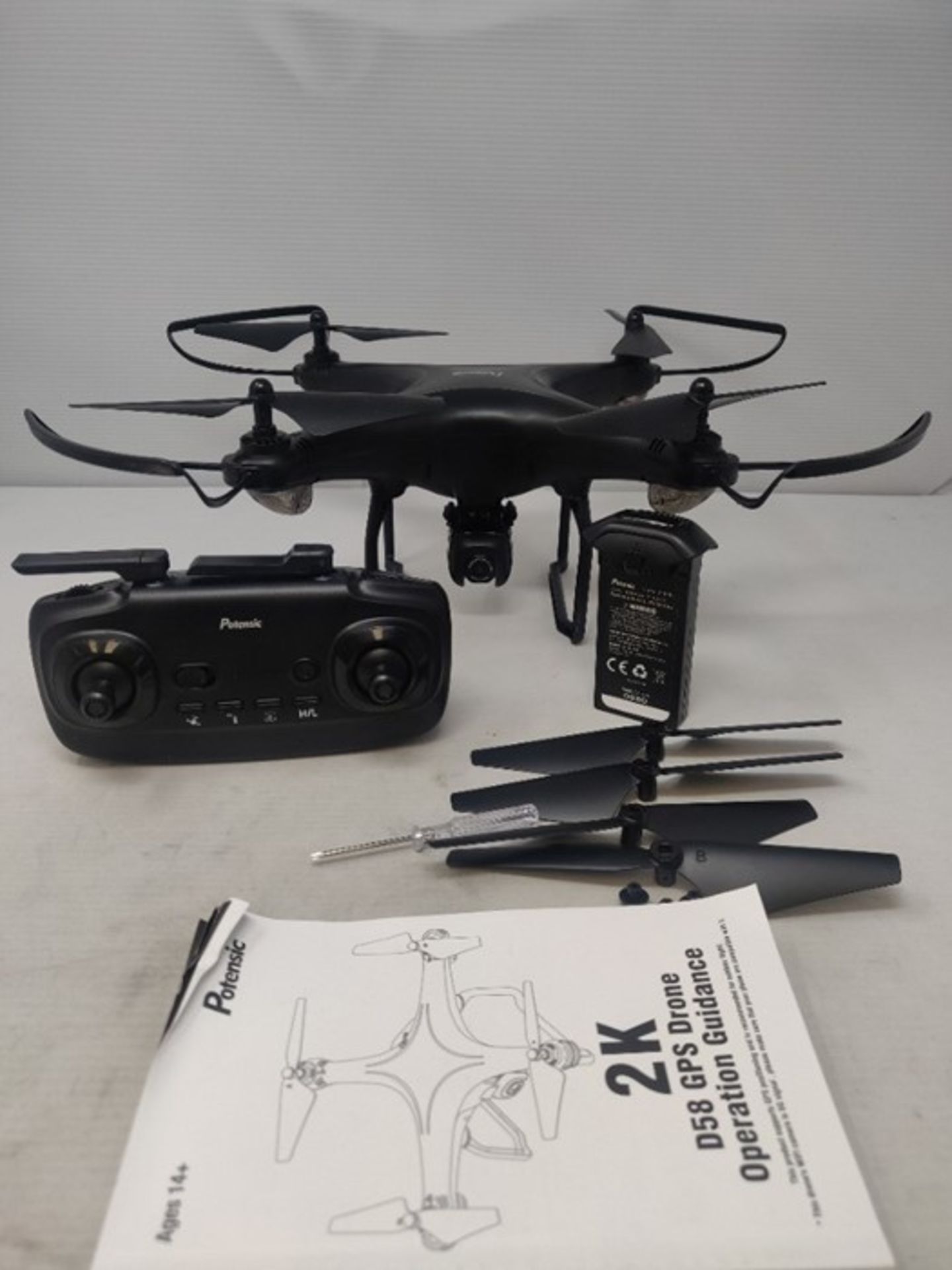 RRP £166.00 Potensic D58 GPS Drone with 2K Camera ,5G WiFi FPV Live Transmission Drone for Adults, - Image 3 of 3