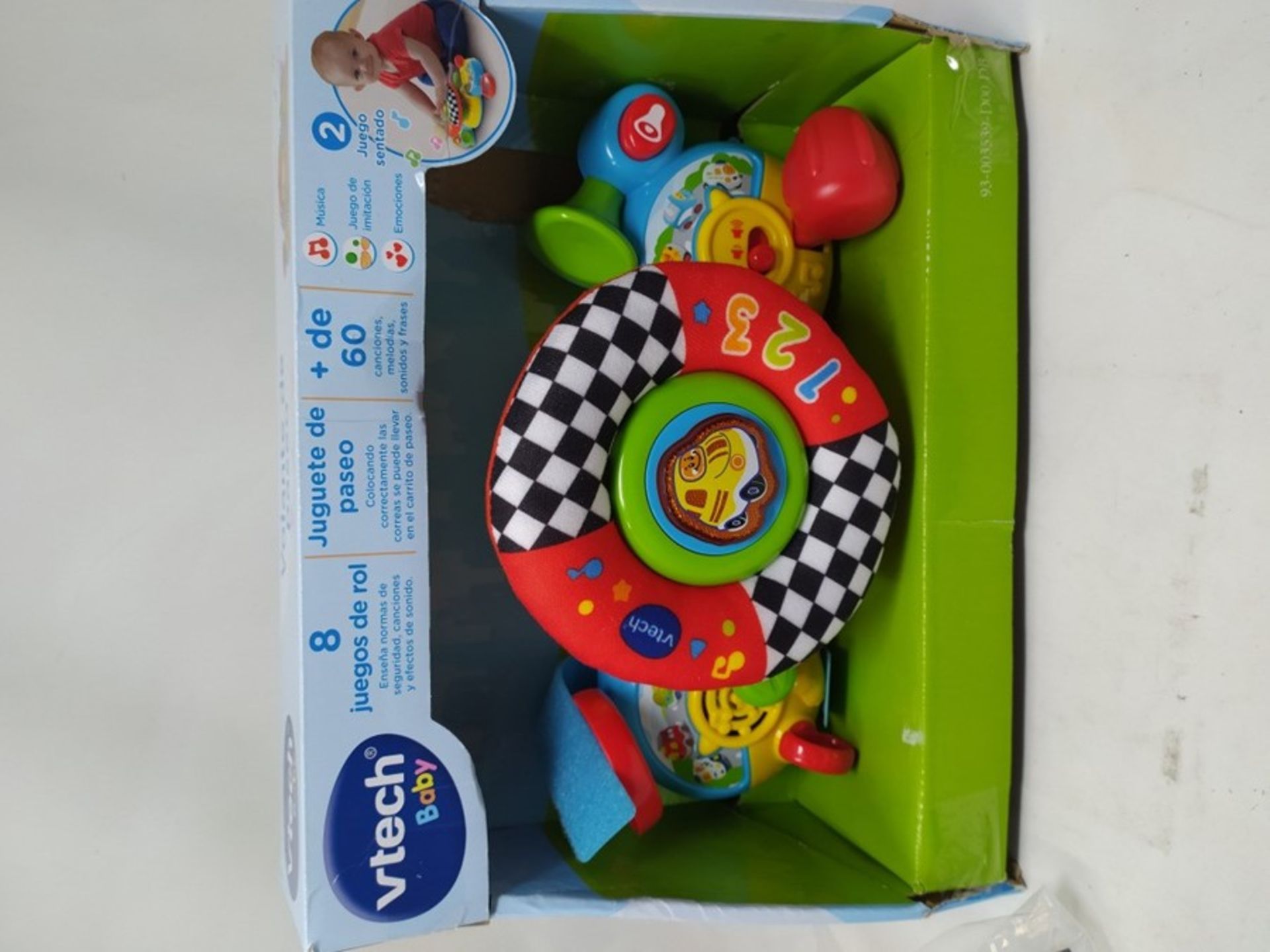 VTech Steering Wheel Tut Tut Drive, Stroller Toy with Holding Strips, Driving Simulato - Image 2 of 3