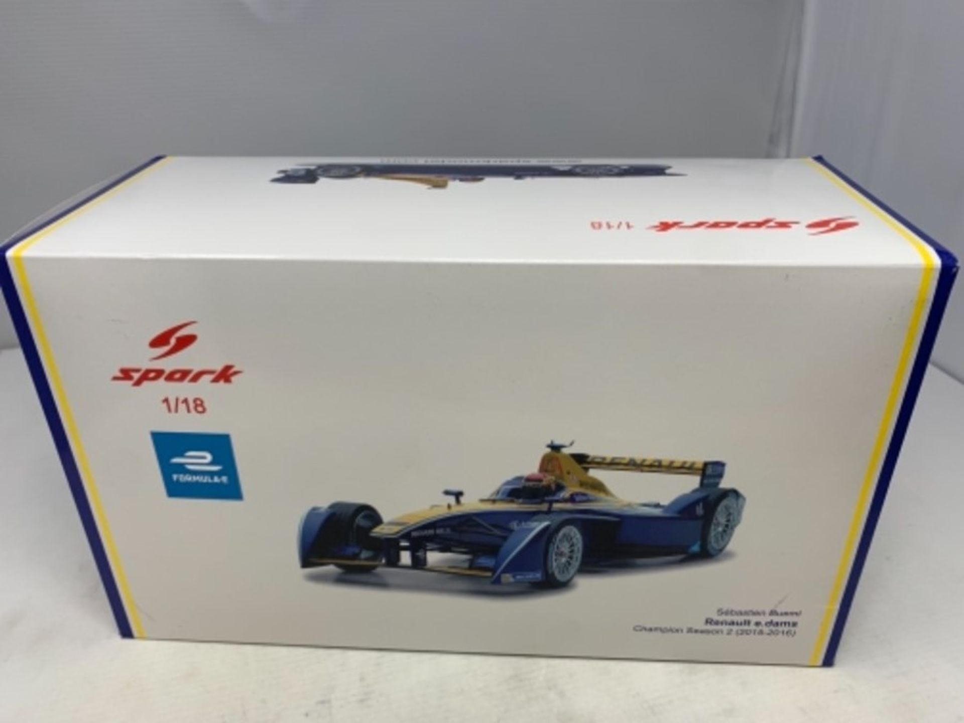 RRP £106.00 Spark Collectible Miniature Car, 18FE02, Blue/Yellow - Image 3 of 3