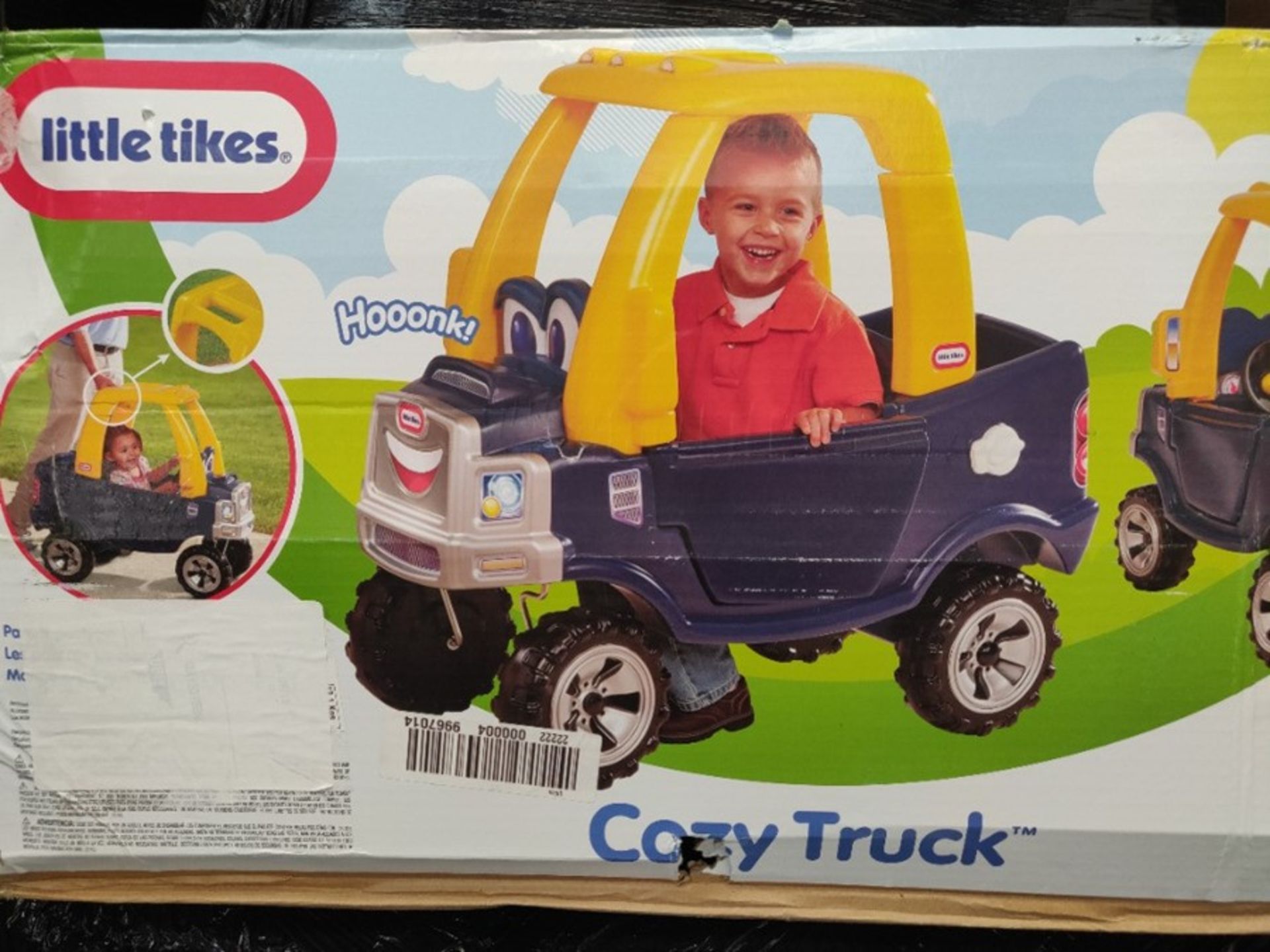 RRP £89.00 Little Tikes Cozy Truck - Real Working Horn - For Ages 18 Months to 5 Years, Blue - Image 2 of 3