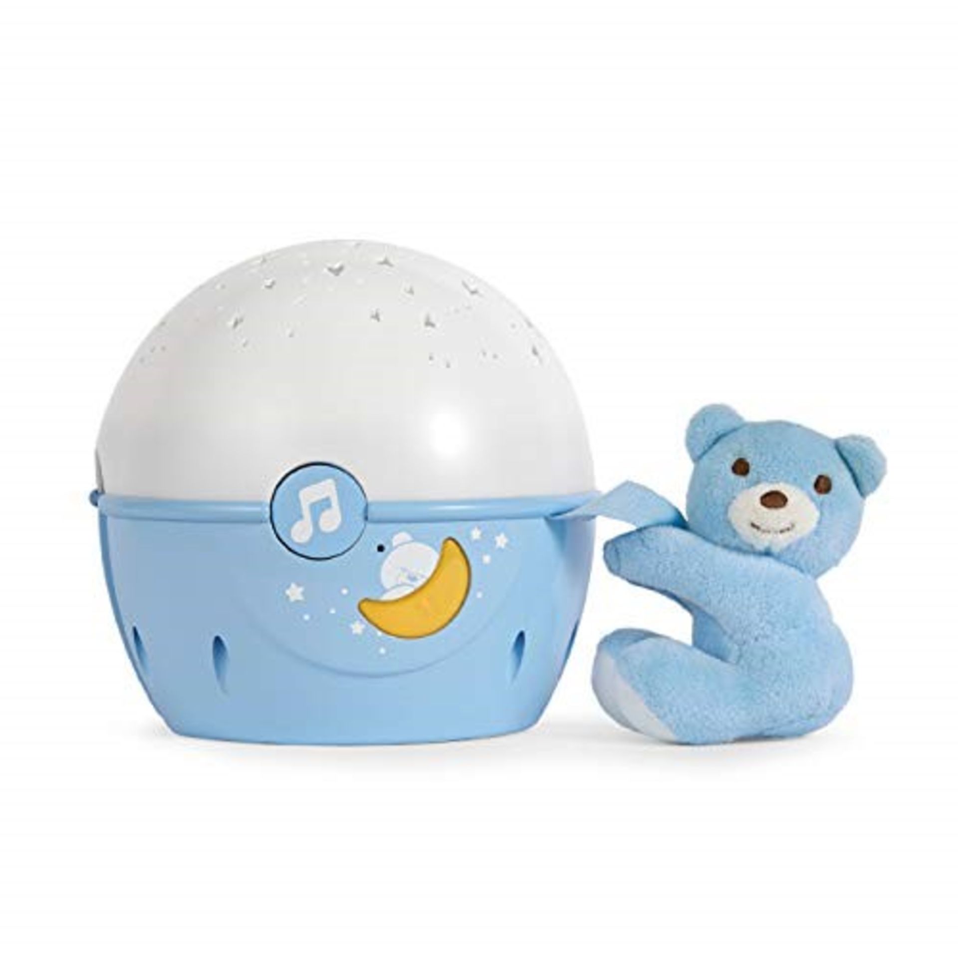 Chicco Next2Stars Baby Night Light with Plush Toy - Star Light Projector for Cots and