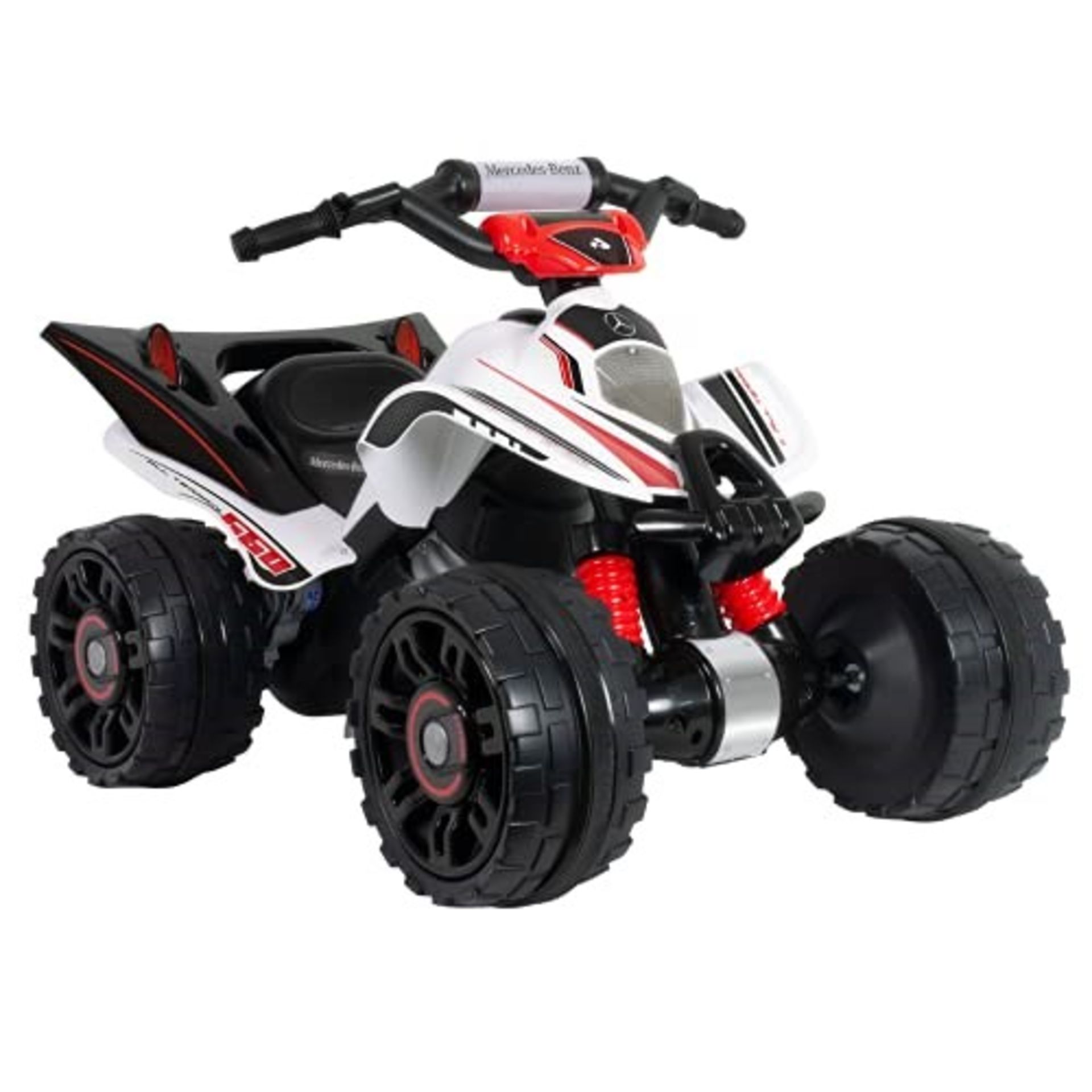 RRP £229.00 INJUSA - Quad Mercedes-Benz ATV 12V Licensed with Gear Change and Electric Brake Recom