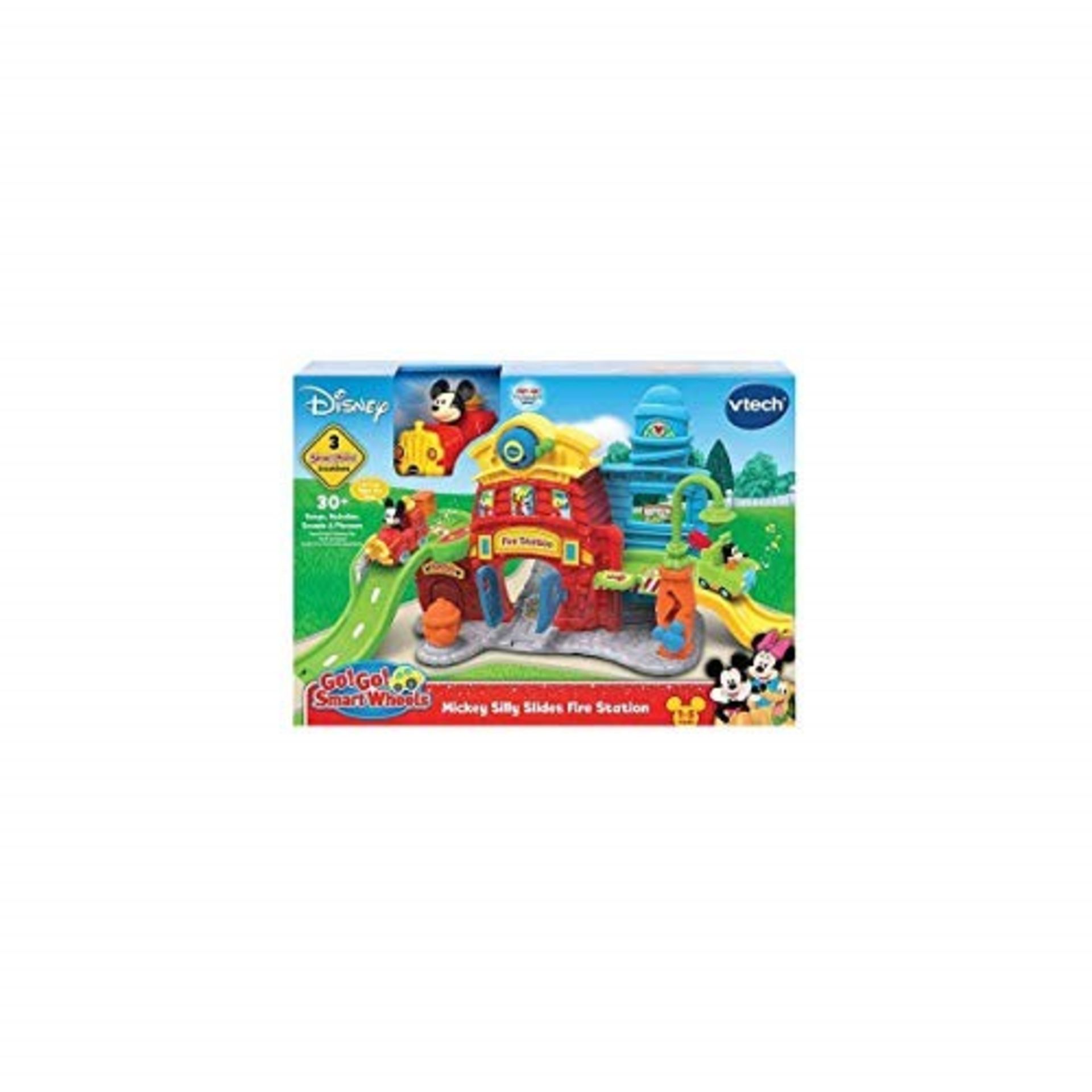 VTech- TutTut Disney Mickey Fire Station Interactive Playset with Music and Real Chara