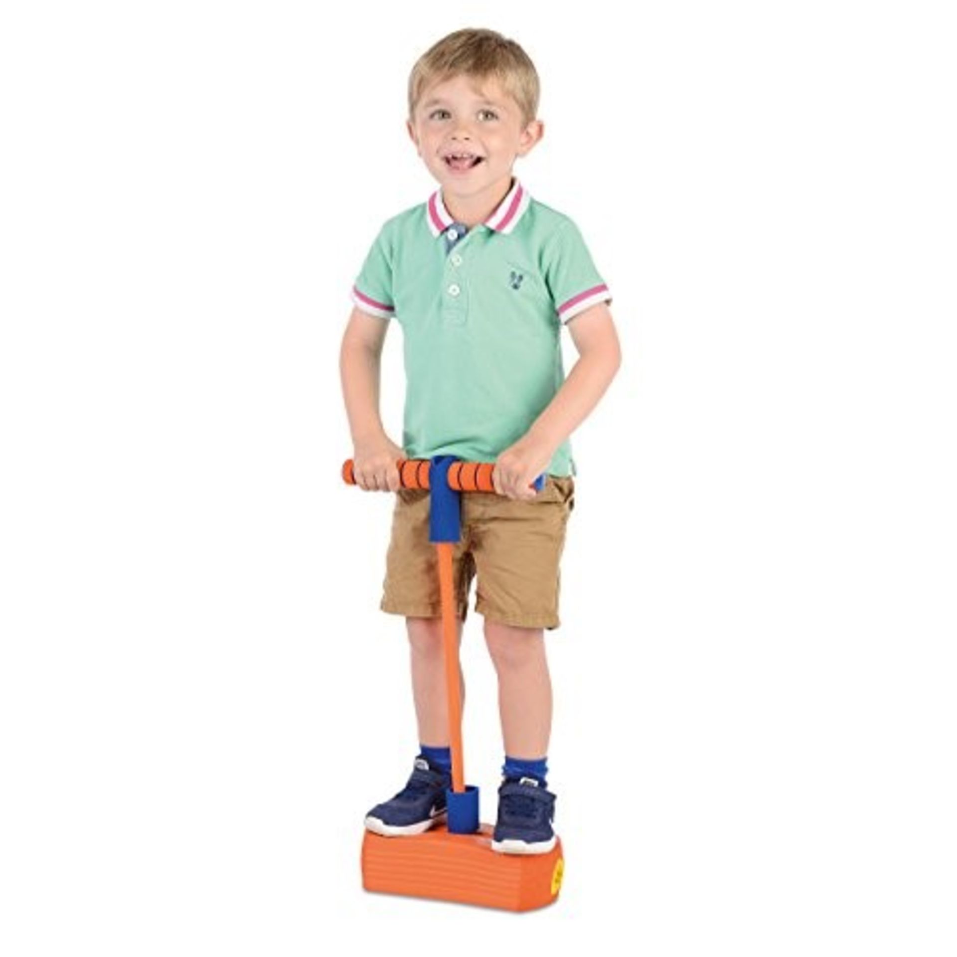 Jump 'n' Bounce Bungee Hopper Soft Pogo Stick, Pogo Jumper Space Hopper for Kids, Oran