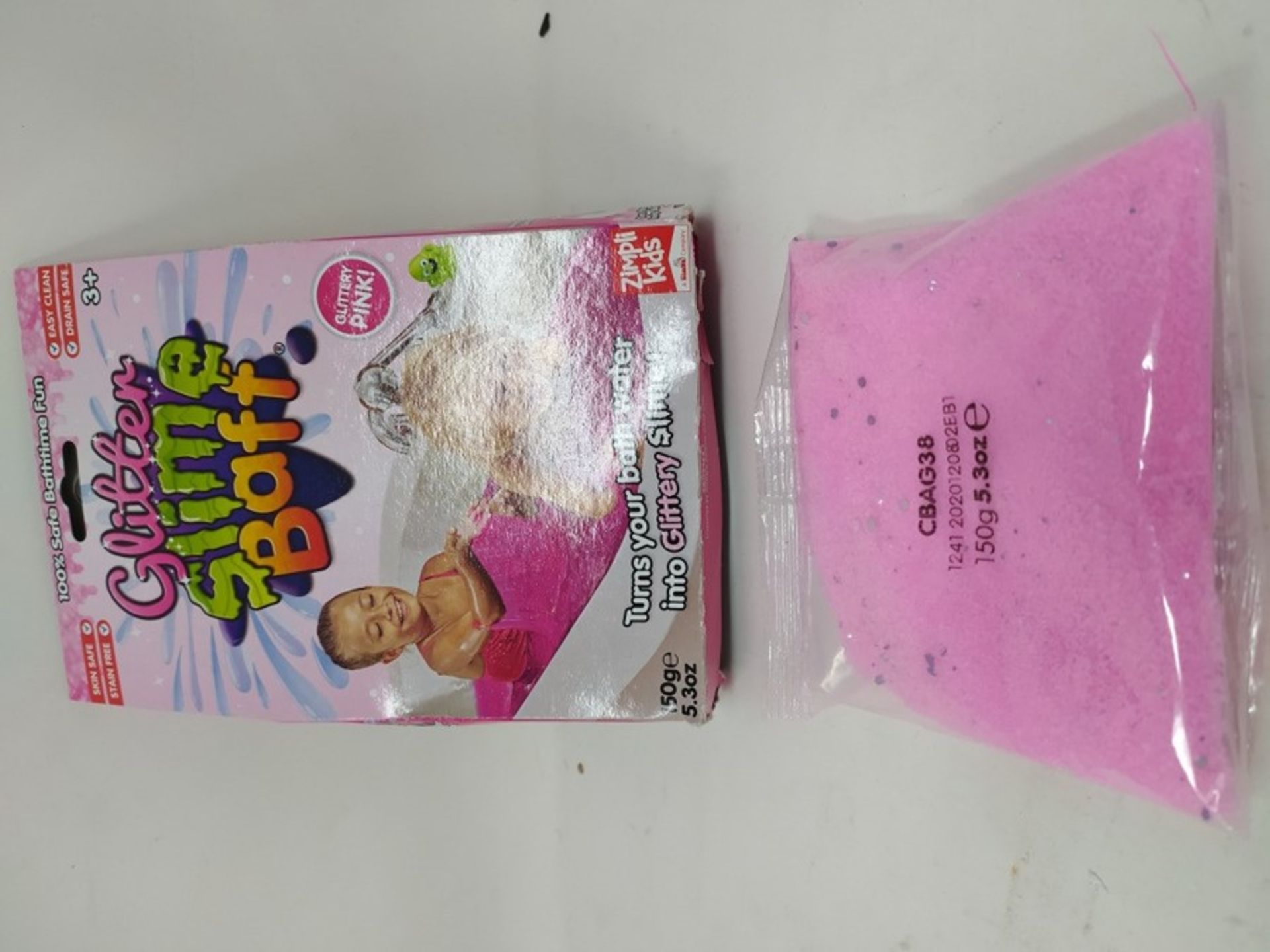 Glitter Slime Baff Pink from Zimpli Kids, Turns water into gooey, colourful slime, Mak - Image 2 of 2