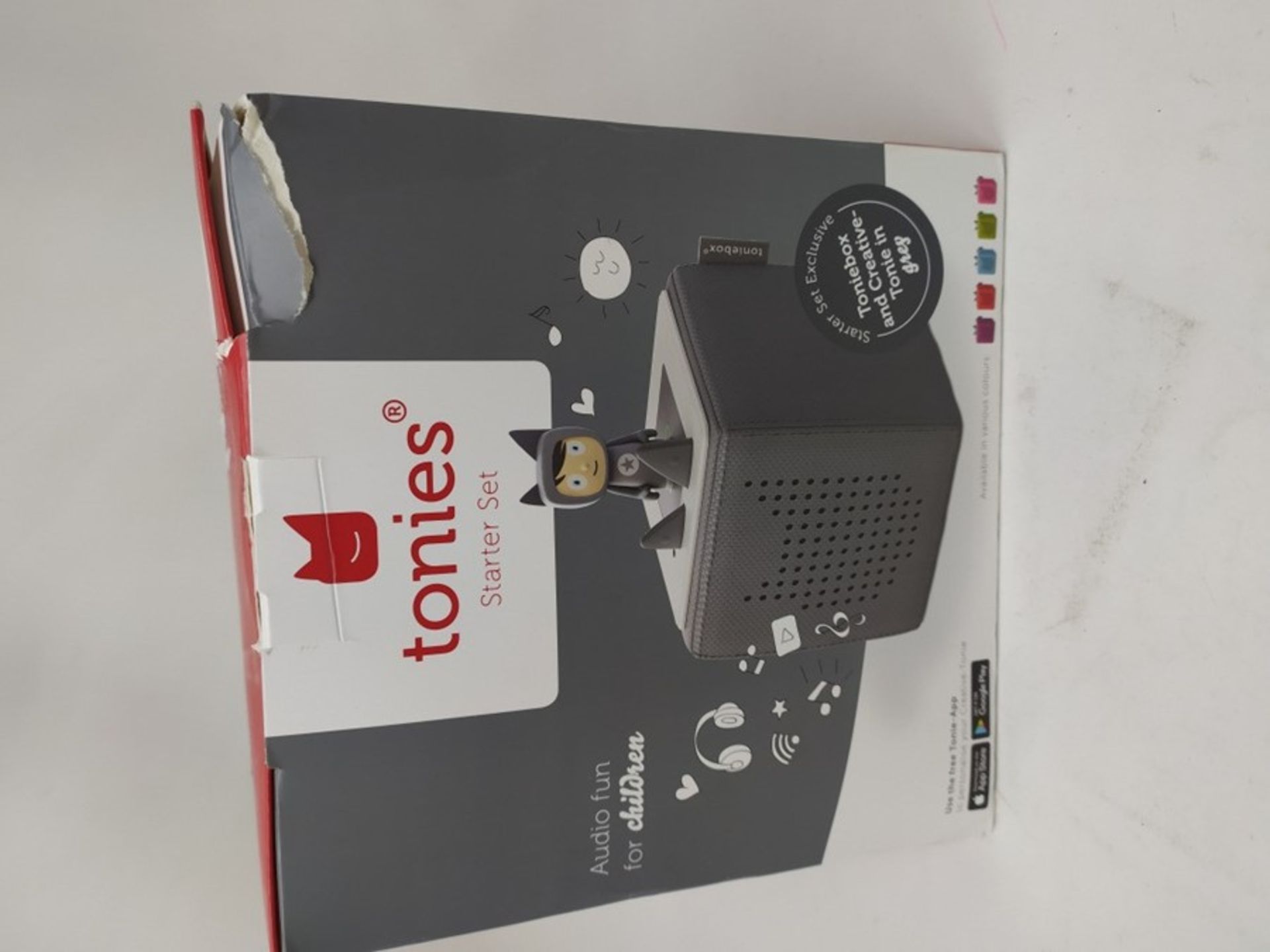 RRP £51.00 tonies Toniebox Starter Set incl 1 Creative Character, Audio and Music Player Speaker - Image 2 of 3