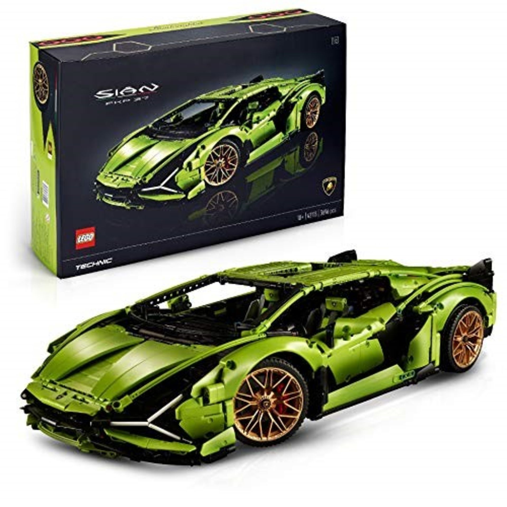 RRP £234.00 LEGO 42115 Technic Lamborghini Sián FKP 37 Race Car, Advanced Building Set for Adults