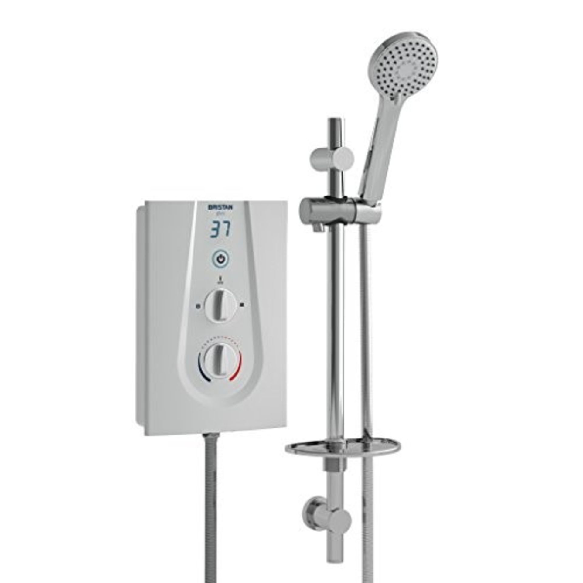 RRP £118.00 Bristan GLE3105 W 10.5 kW Glee 3 Electric Shower - White