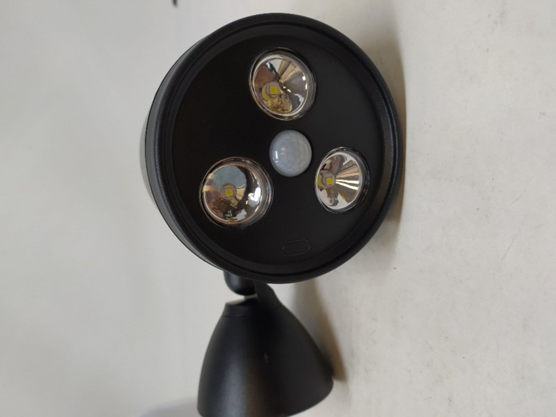 LED LOVERS Brighton Outdoor Wall Lights with Motion Sensor | Black Waterproof Battery - Image 2 of 2