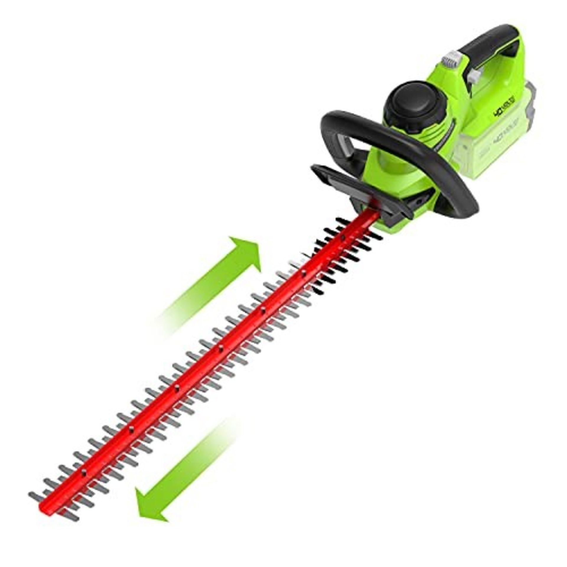 RRP £83.00 Greenworks Battery Hedge Trimmer G40HT (Li-Ion 40V 61cm Cutting Length 27 mm Tooth Spa