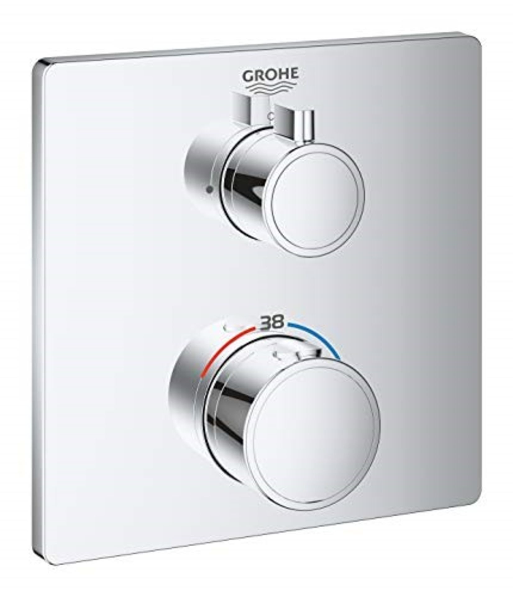 RRP £250.00 Grohe 24075000 Thermostatic Shower Mixer - Chrome, 24078000