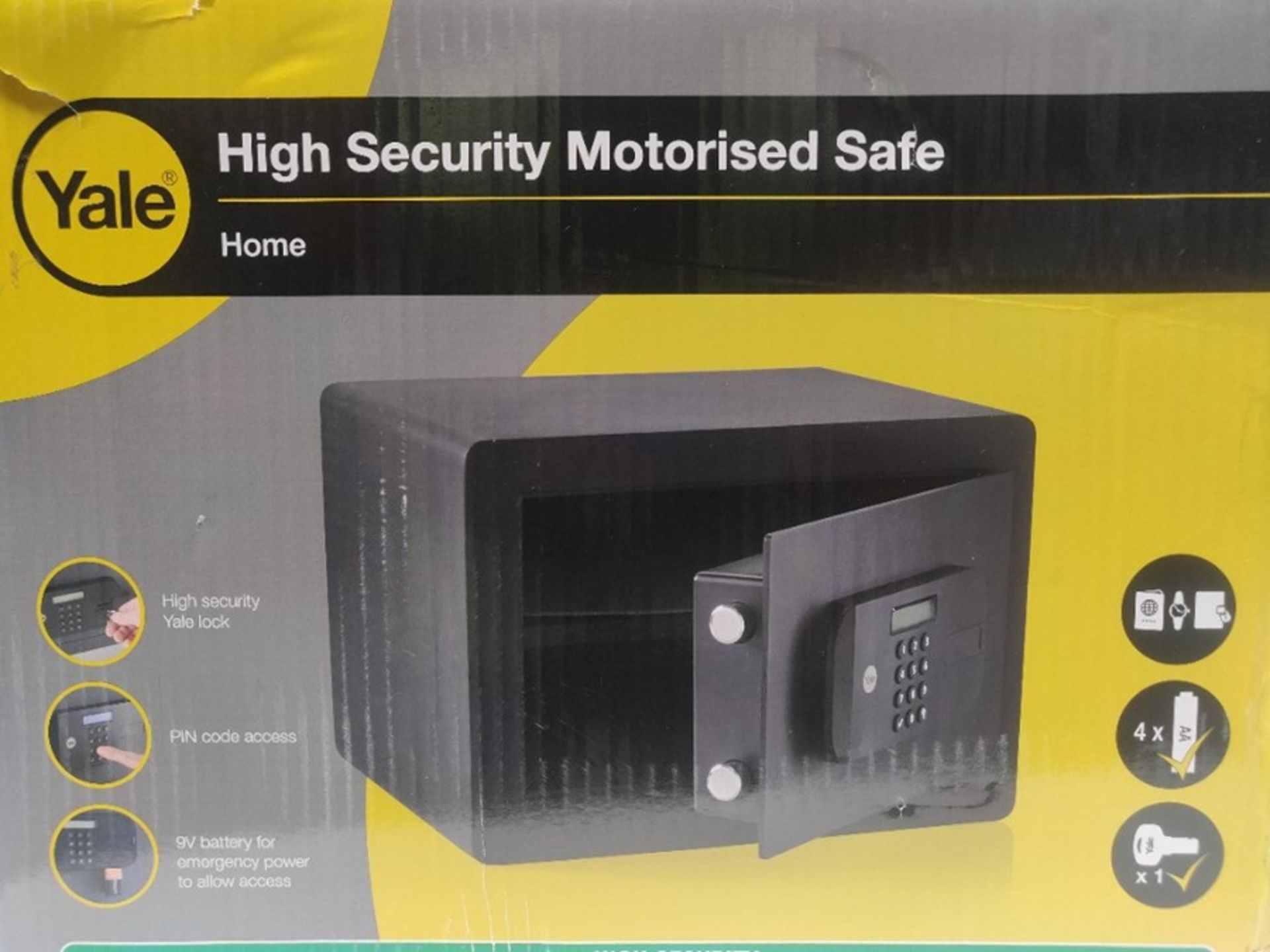 RRP £129.00 Yale YSEB/250/EB1 Motorised High Security Home Safe - Digital Pin Code Access, Laser C - Image 2 of 3