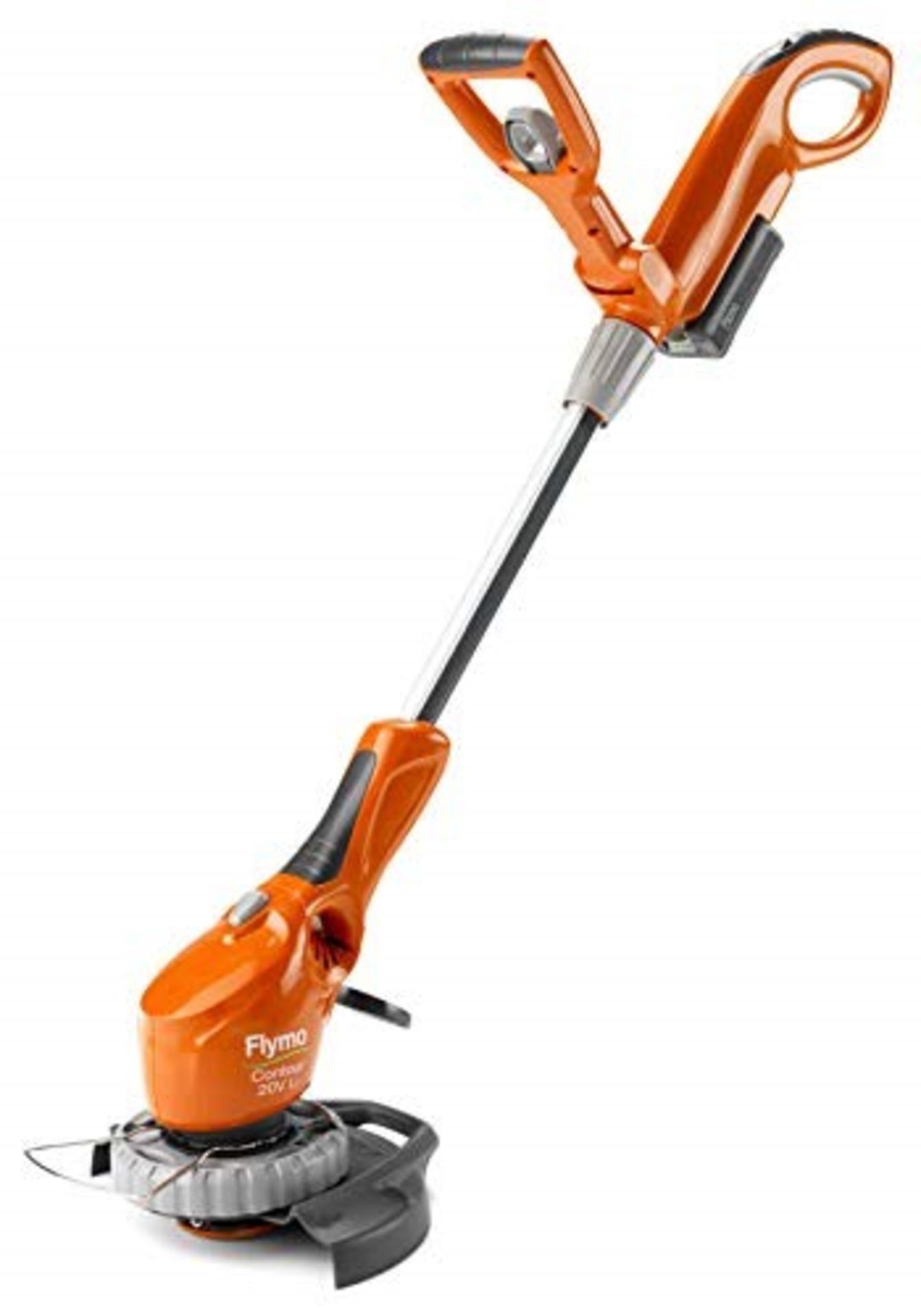 RRP £109.00 Flymo Contour Cordless 20V Li Grass Trimmer, 20V Li-Ion Battery, 25cm Cutting Width