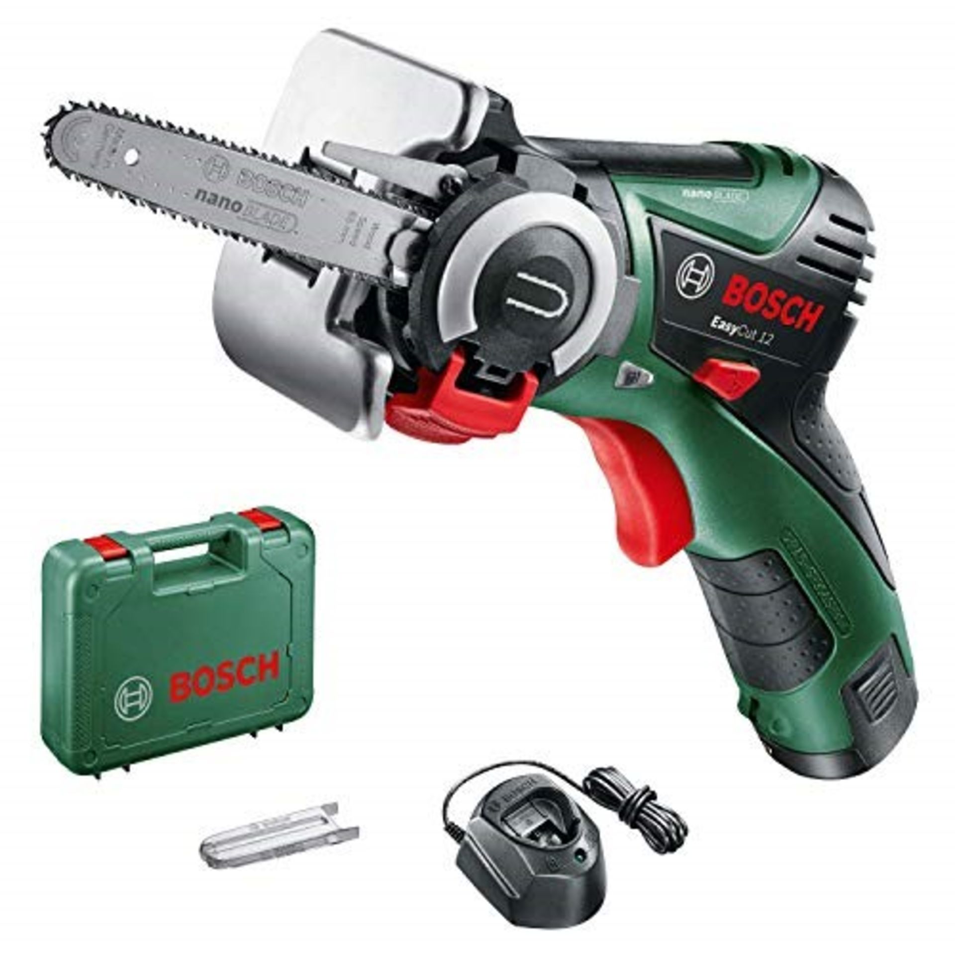 RRP £115.00 Bosch Home and Garden 06033C9070 EasyCut 12 LI, 12 V, Green