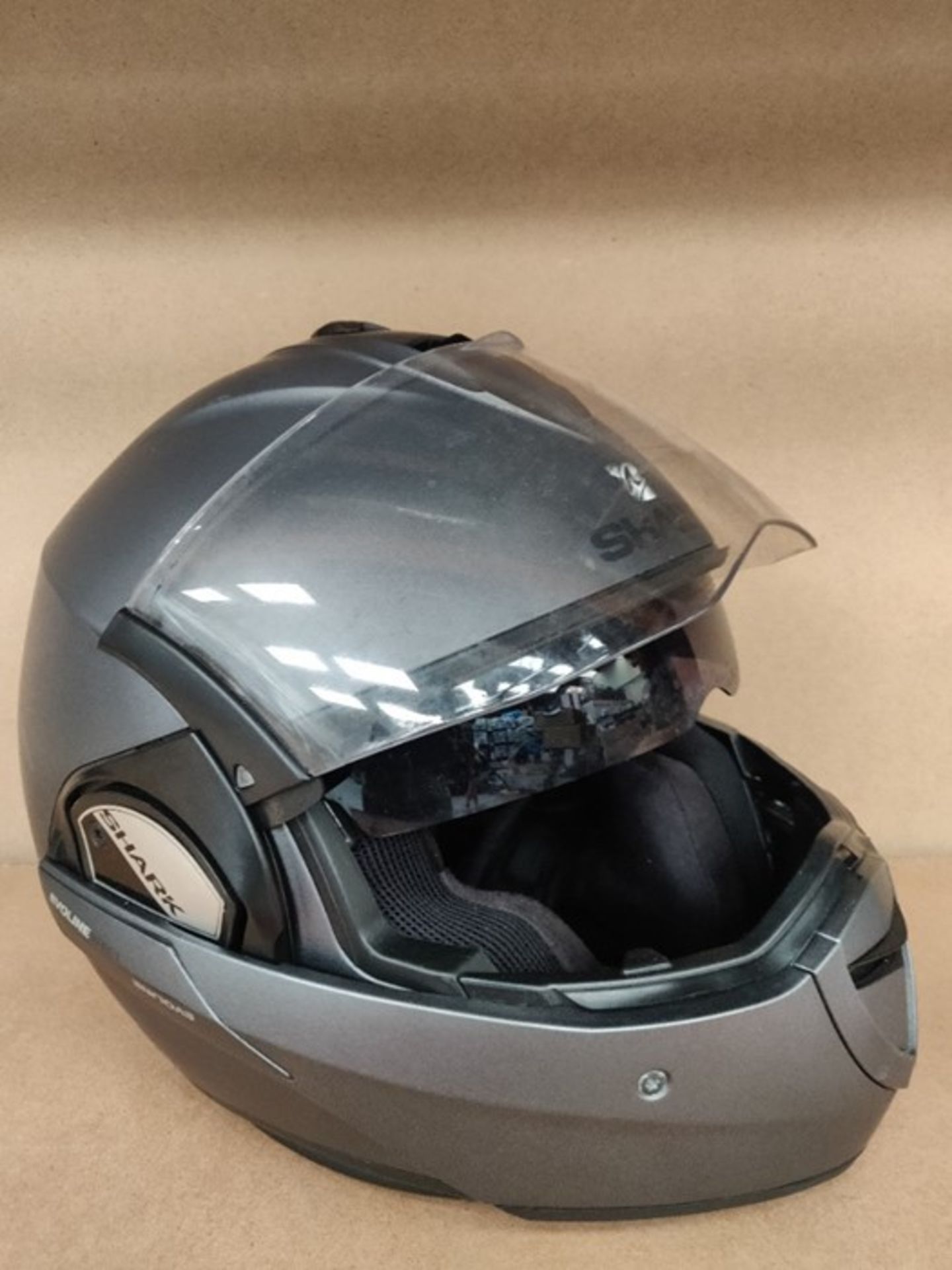 RRP £198.00 Shark NC, Casco da Moto. Uomo, Grigio, L - Image 2 of 2