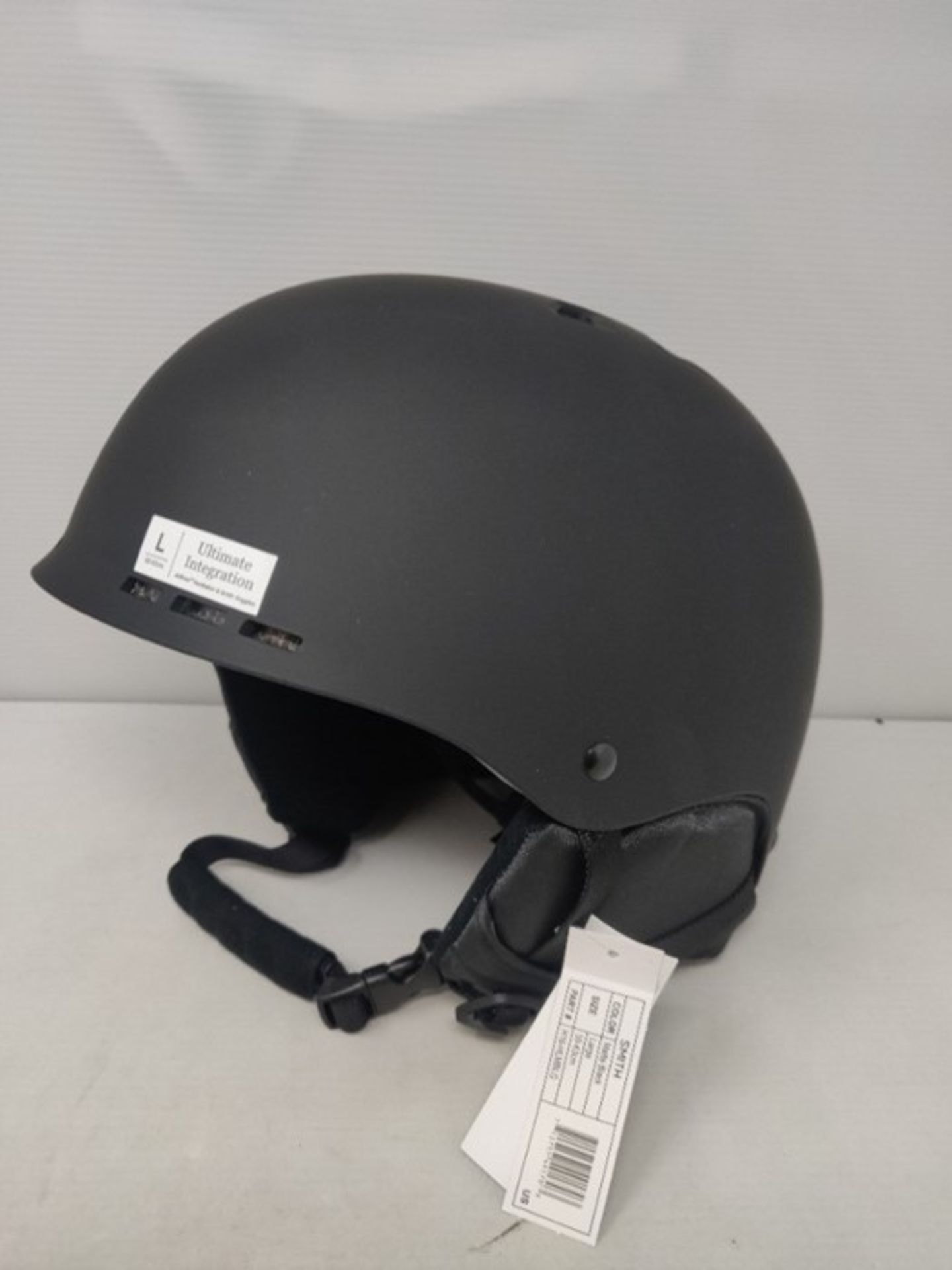 Smith Holt 2 Men's Outdoor Ski Helmet available in Matte Black - Size 59 - 63 - Image 3 of 3