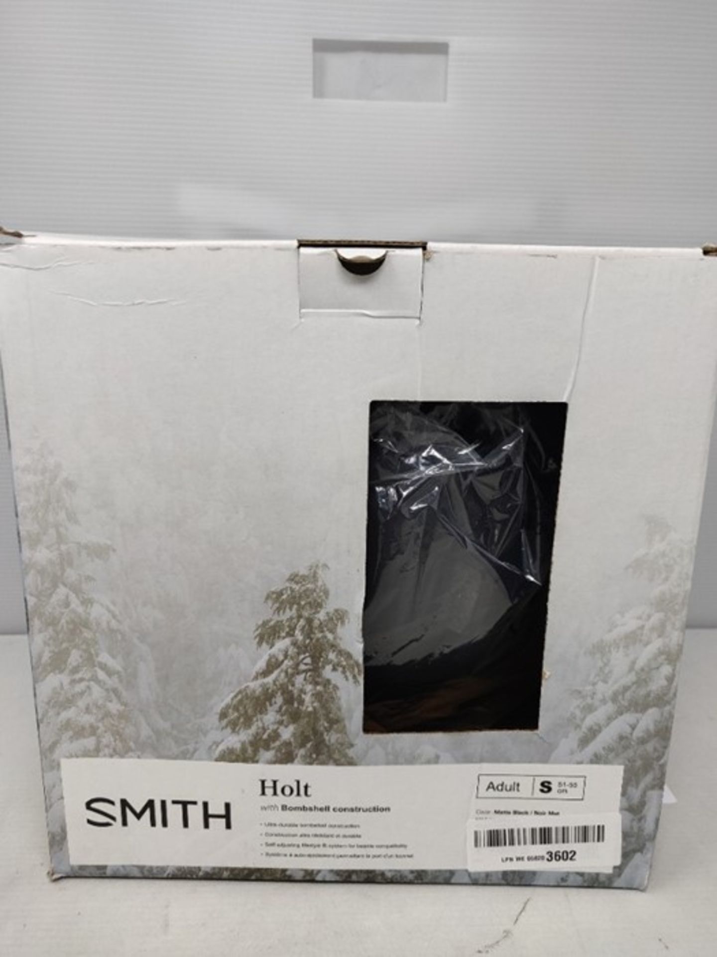 Smith Holt 2 Men's Outdoor Ski Helmet available in Matte Black - Size 51 - 55 - Image 2 of 3