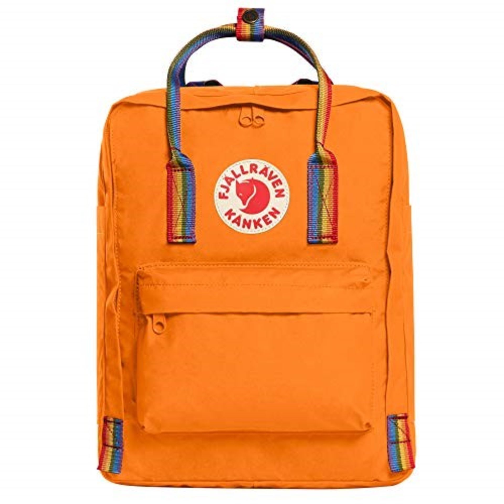RRP £72.00 FJALLRAVEN Luggage, Blue (Burnt Orange-Rainbow Pattern)