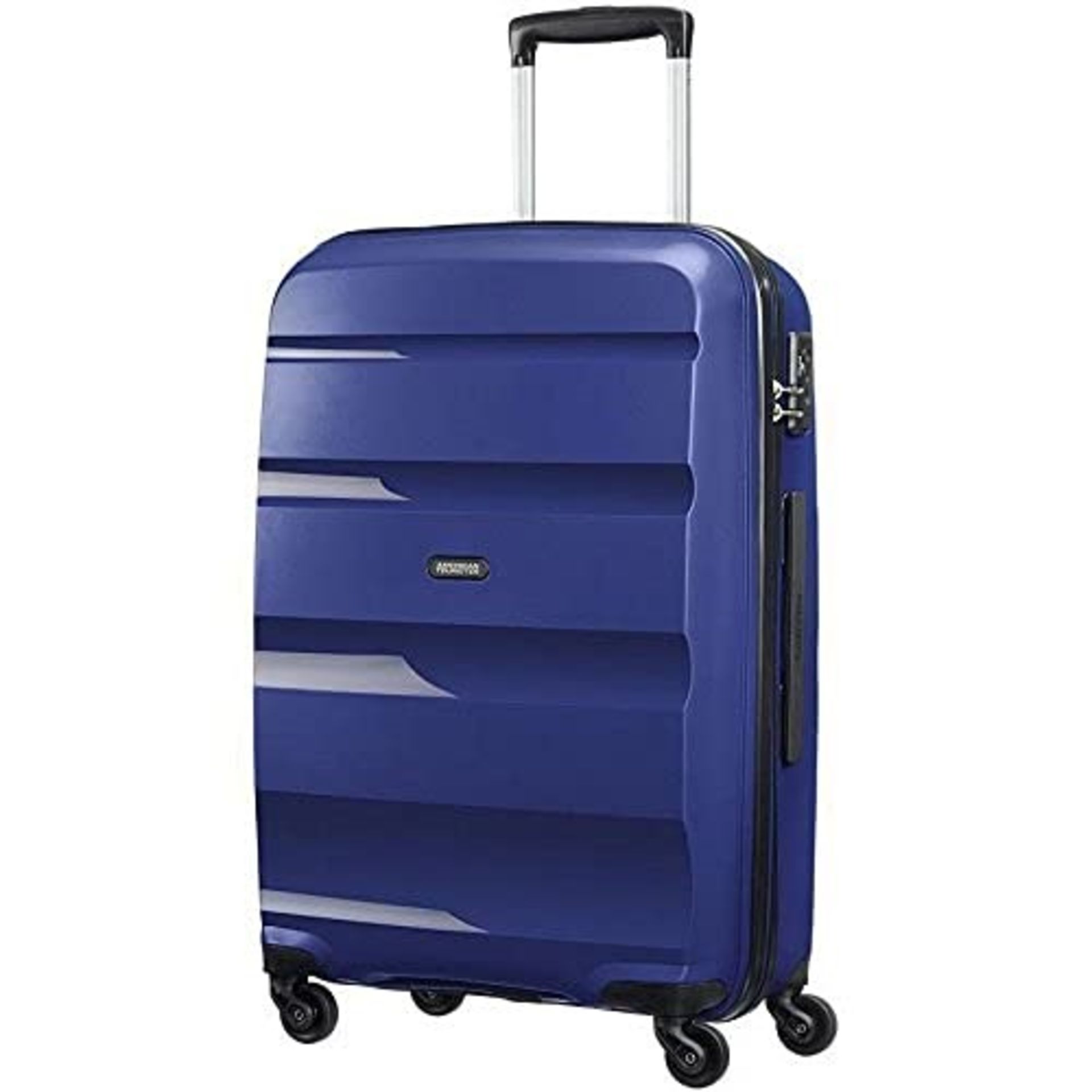 RRP £67.00 American Tourister Bon Air Spinner Suitcase 75 cm, 91 L, Blue (Midnight Navy)