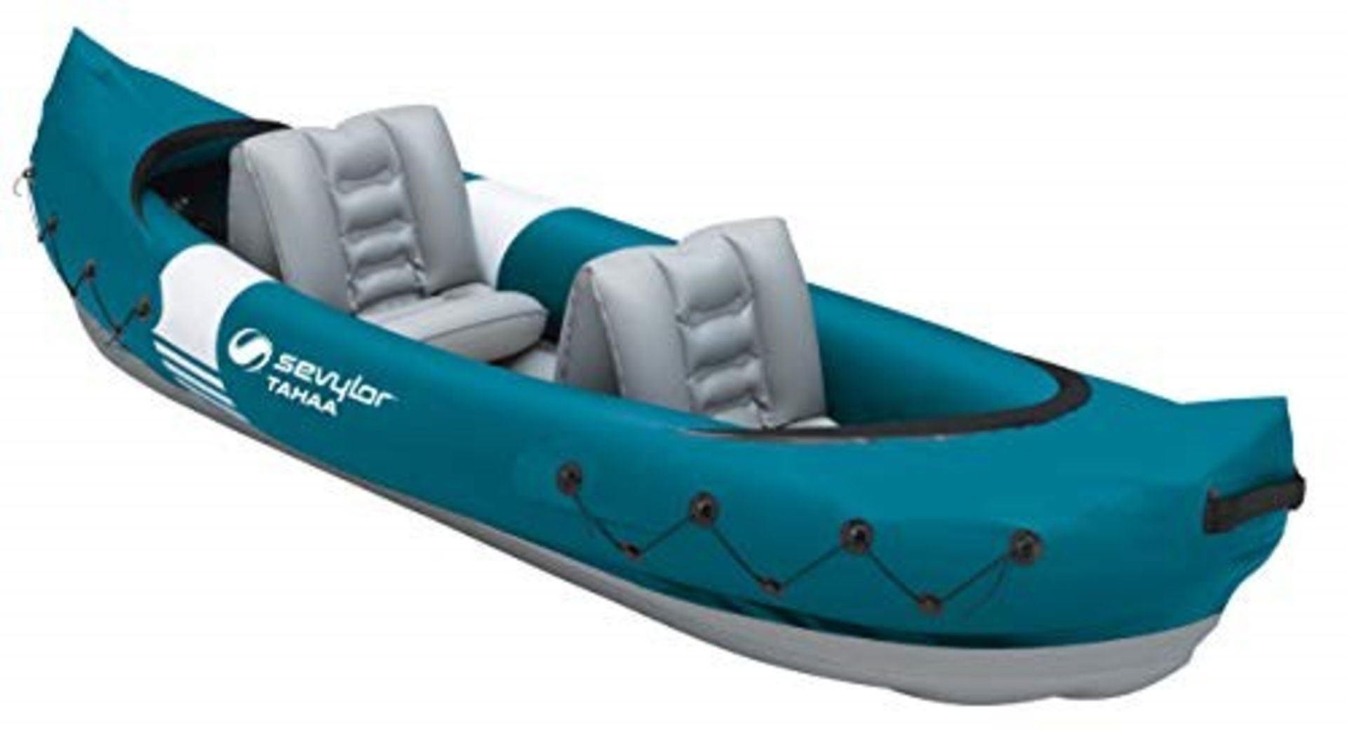 RRP £82.00 Sevylor Tahaa Kayak, Inflatable Canoe for 2 Persons, Inflatable Boat, Paddle Boat with