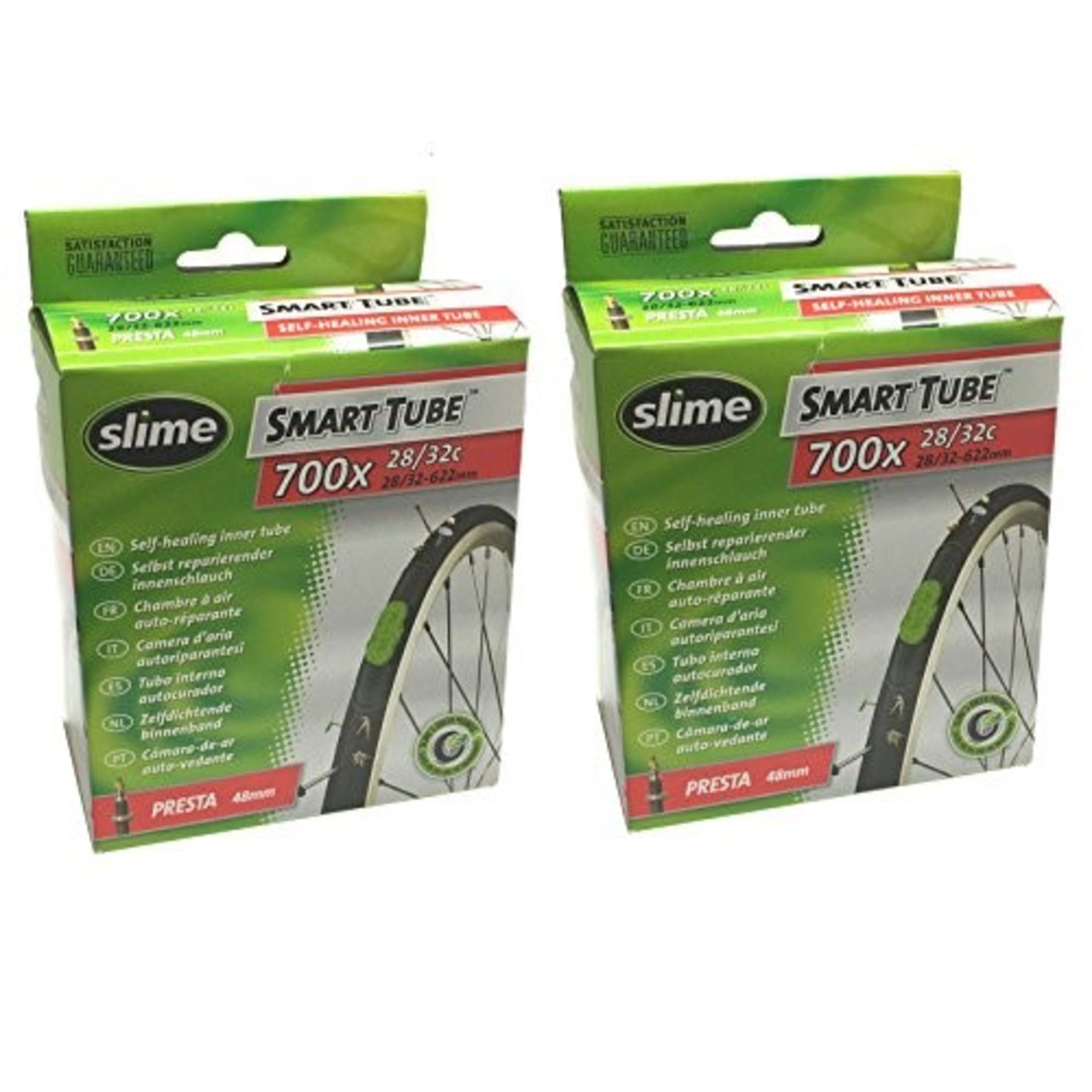 Slime Smart Tube Self Healing 700c x 28-32 Presta Inner Tubes (Pack of 2)